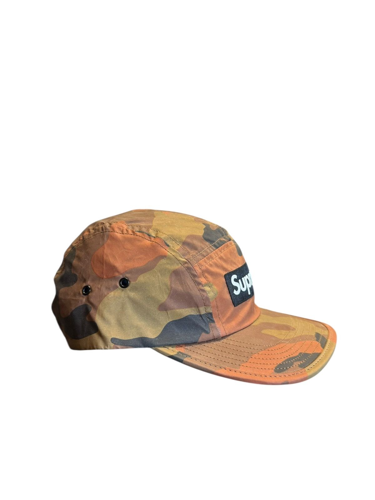 Supreme Reflective Camo Camp Cap Orange