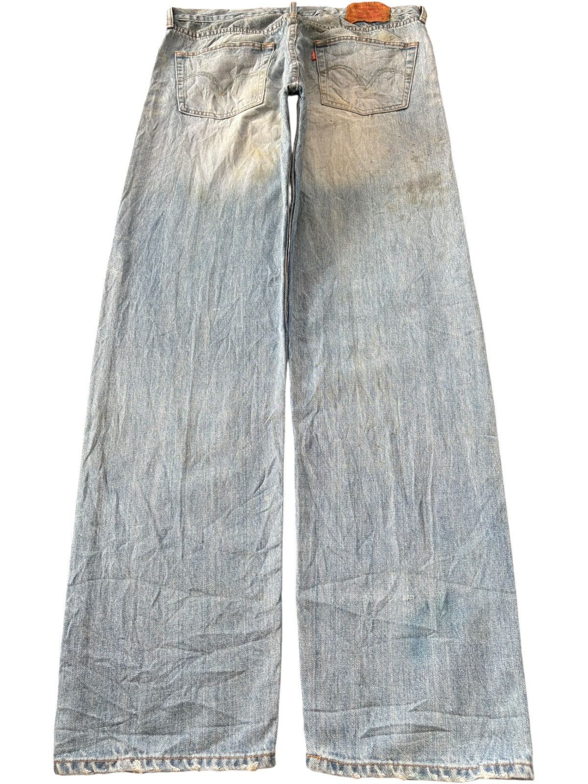 Levi's Vintage 90s Levis 543 Faded Wash Distressed Baggy Jeans Size US 35 - 2 Thumbnail