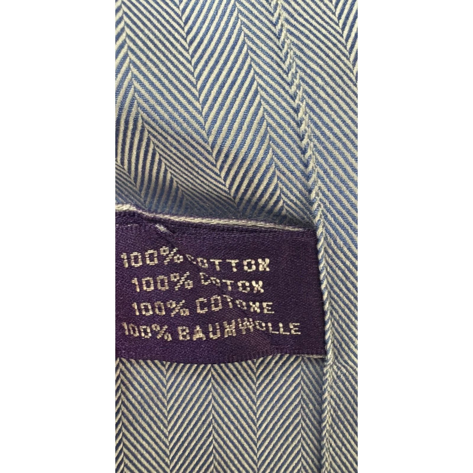 Ralph Lauren Ralph Lauren Purple Label Shirt 16.5 color Blue Herringbone Size US XXL / EU 58 / 5 - 5 Thumbnail