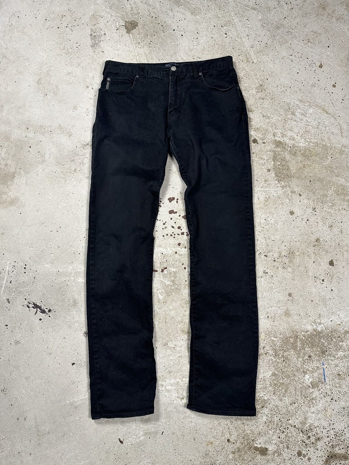Armani × Giorgio Armani × Vintage Vintage Y2K Armani Jeans Black Pants Size US 31 - 2 Thumbnail