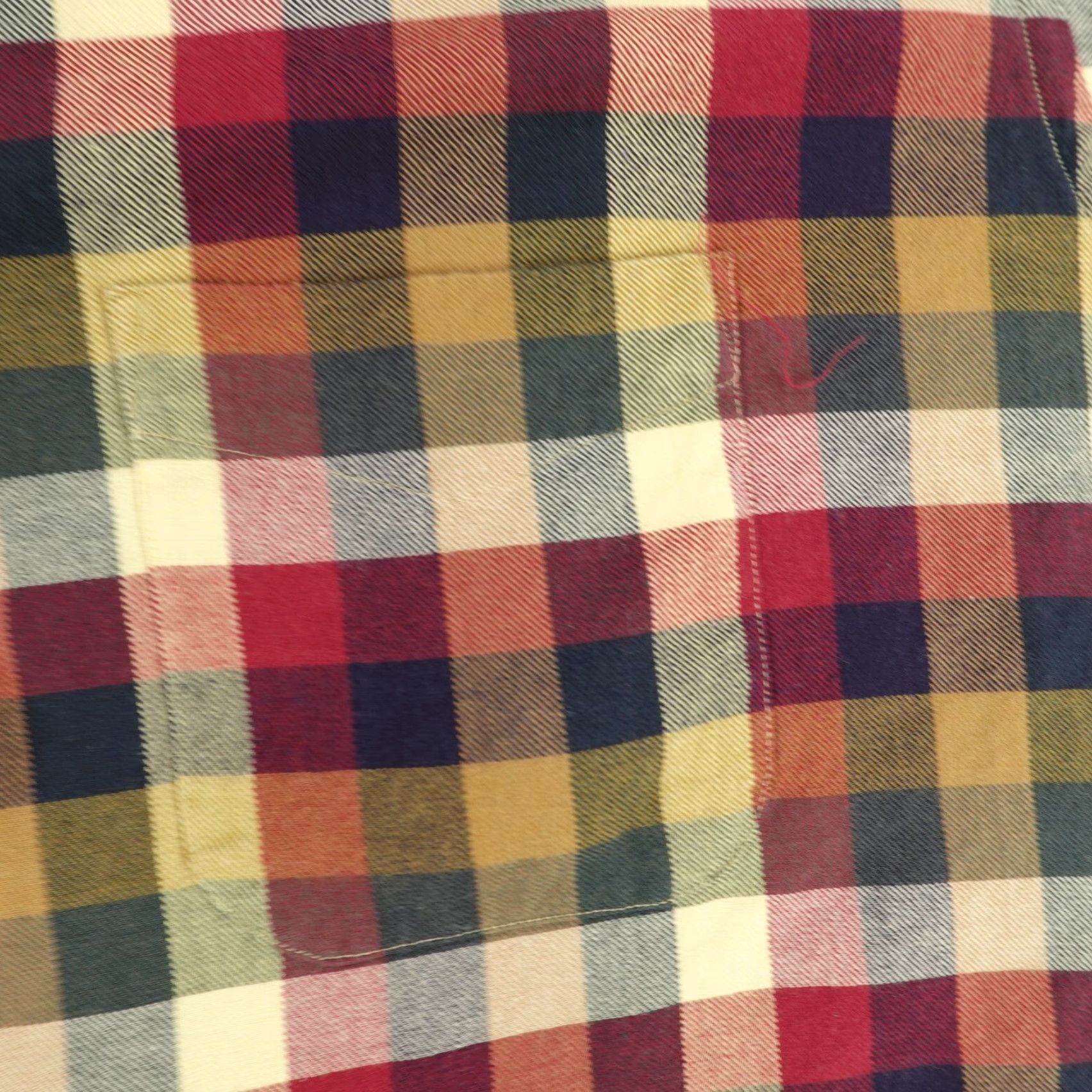 Vintage VINTAGE Viyella Shirt Mens 2XL Plaid Flannel Button-Up Wool Blend Red White Green Cotton Button-Down Collared Long Sleeve Regular Mens Size US XXL / EU 58 / 5 - 3 Thumbnail