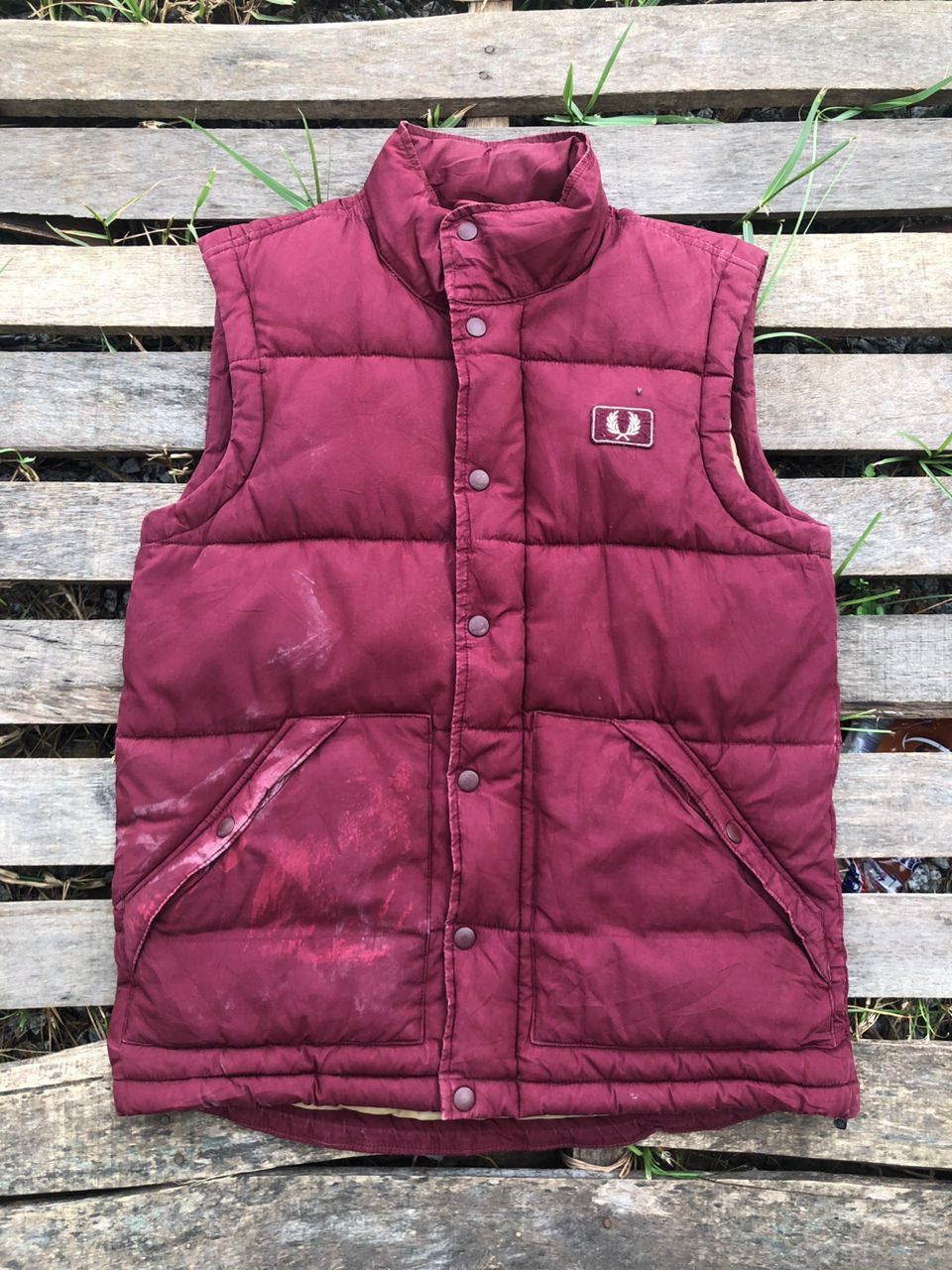 Fred Perry Fred Perry Maroon Puffer Vest Size US S / EU 44-46 / 1 - 1 Thumbnail