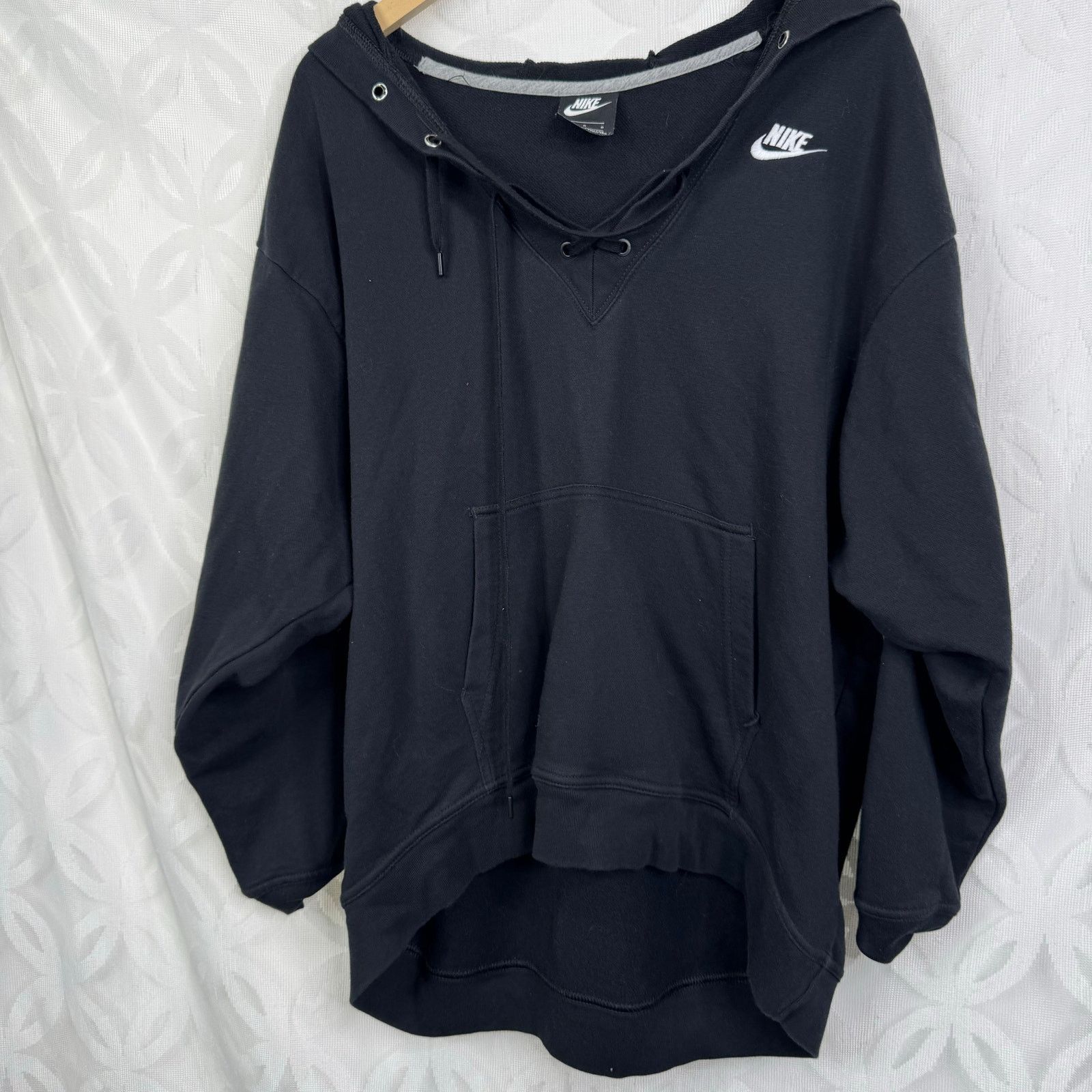 Nike lace up hoodie sale