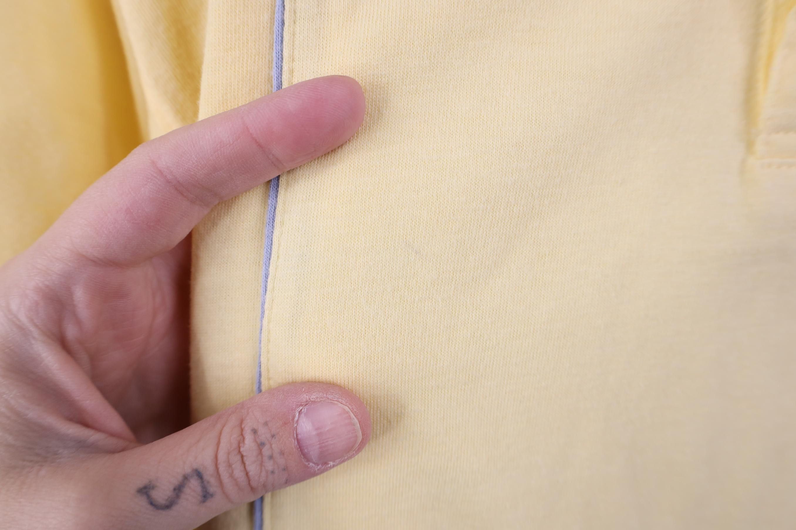 Vintage Vintage 90s Streetwear Collared Pullover Polo Shirt Yellow Size US XXL / EU 58 / 5 - 8 Thumbnail