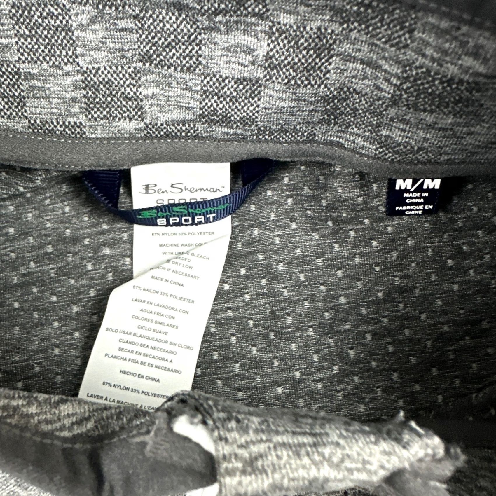 Ben Sherman Ben Sherman Sweater Men Medium Grey 1/4 Zip Golf Pullover Nylon M Size US M / EU 48-50 / 2 - 6 Thumbnail