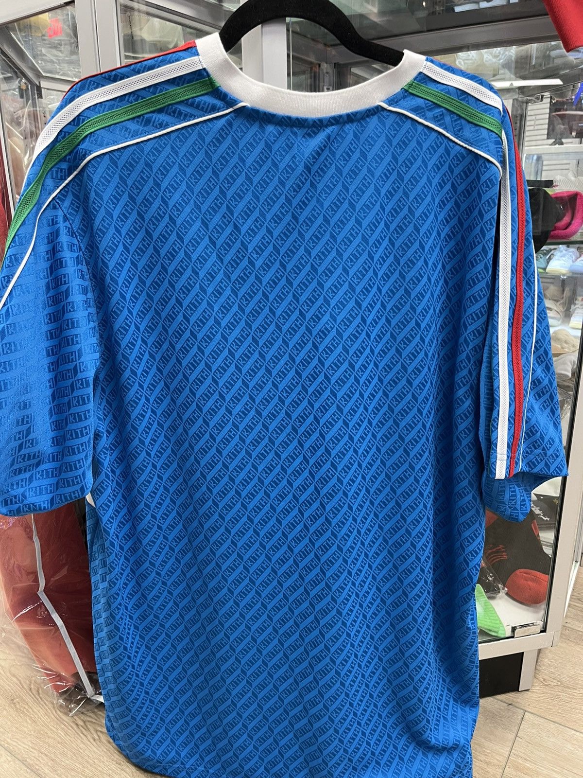 Adidas × Kith Kith Adidas Soccer Jersey Italy Blue Size US XL / EU 56 / 4 - 2 Thumbnail
