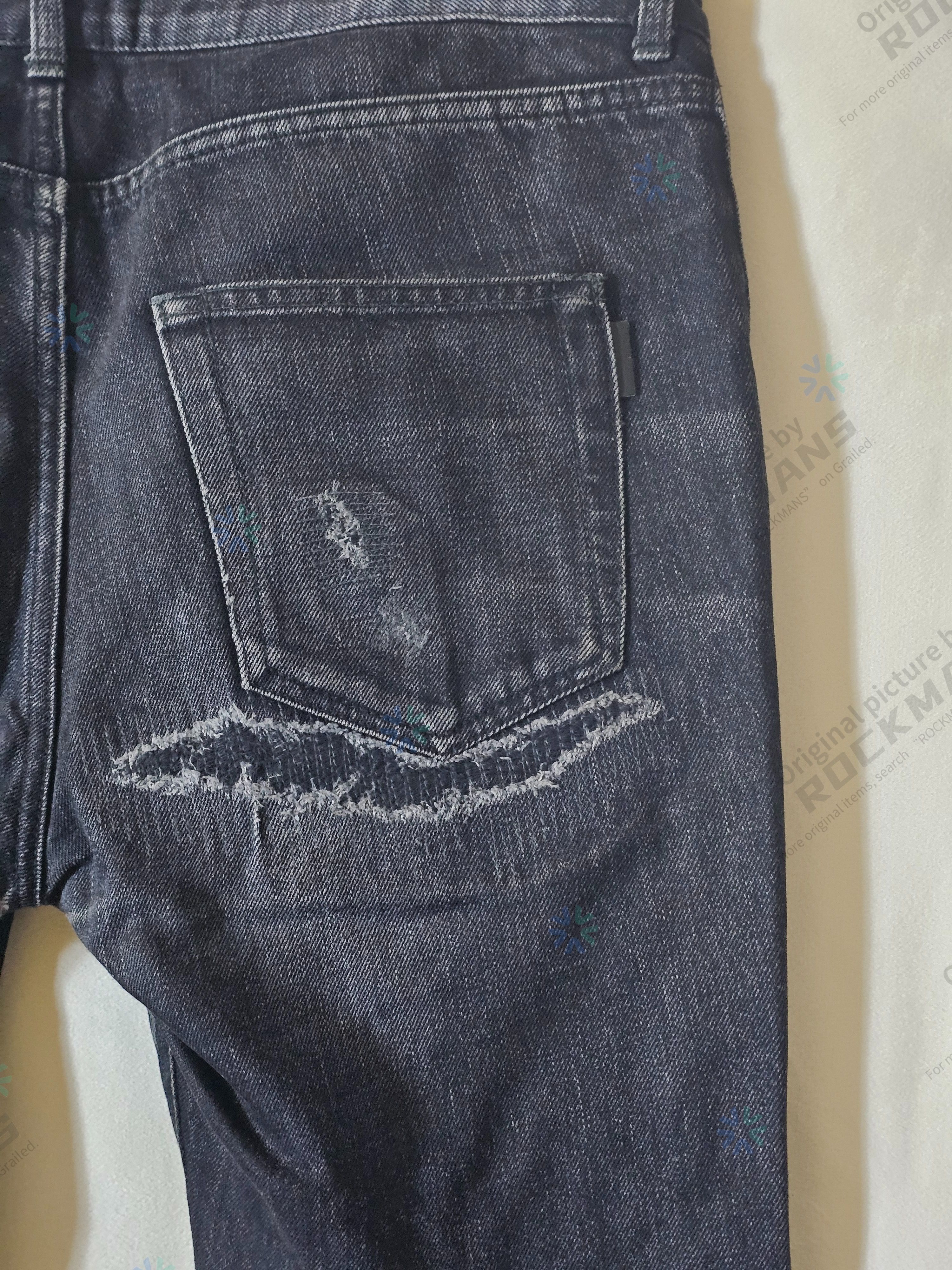 Saint Laurent Paris Saint Laurent Men's D02 Graphite Gray Jeans Size 30 Size US 30 / EU 46 - 5 Thumbnail