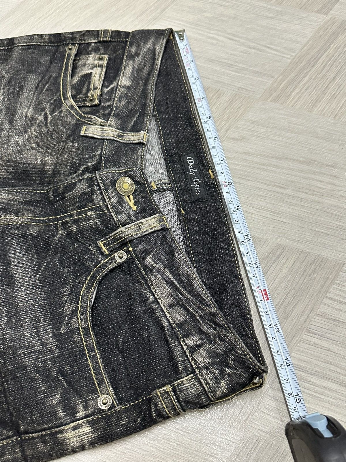 If Six Was Nine Super Flare Vintage Daily Topics Washed Denim Pants Size US 28 / EU 44 - 10 Thumbnail