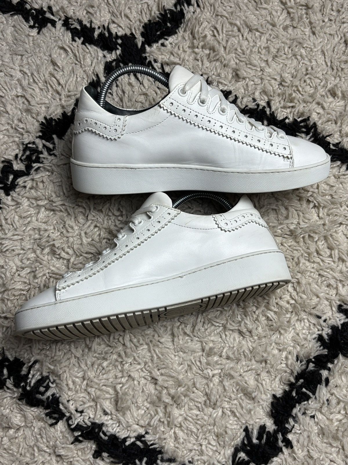 Mulberry Mulberry White Leather Low Top Sneakers Trainers Size US 6 / IT 36 - 4 Thumbnail