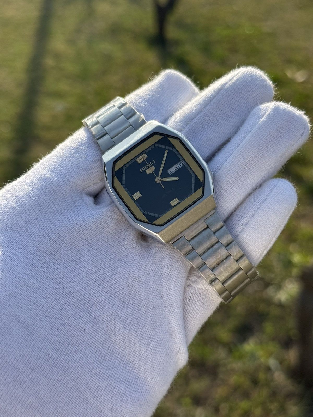 Seiko Vintage Seiko 5 Automatic black dial |Cushion Case |Japan Size 36 - 13 Thumbnail