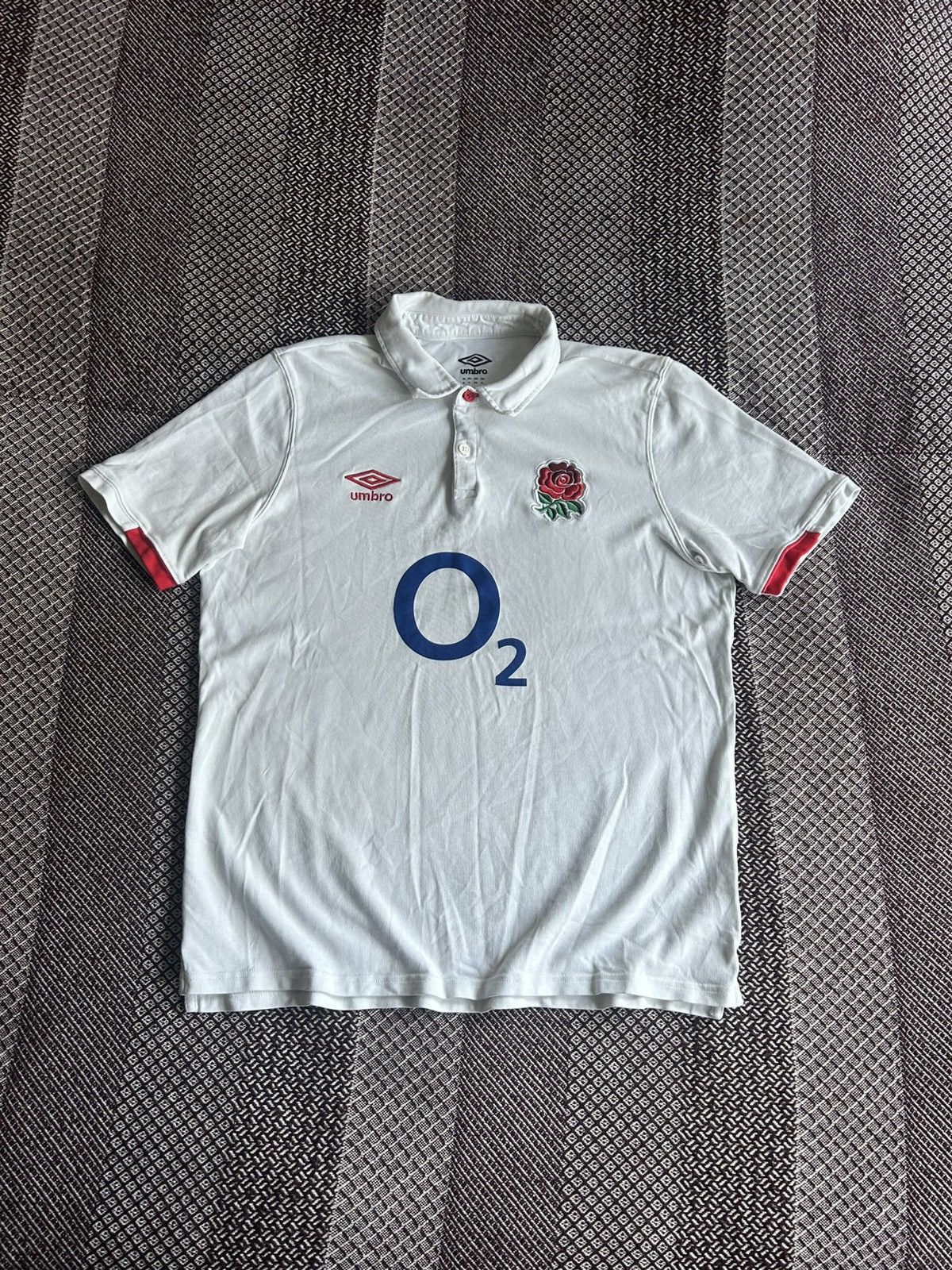 Umbro Umbro Rugby League Polo T-Shirt Jersey O2 Sportswear Size XL Size US XL / EU 56 / 4 - 1 Thumbnail