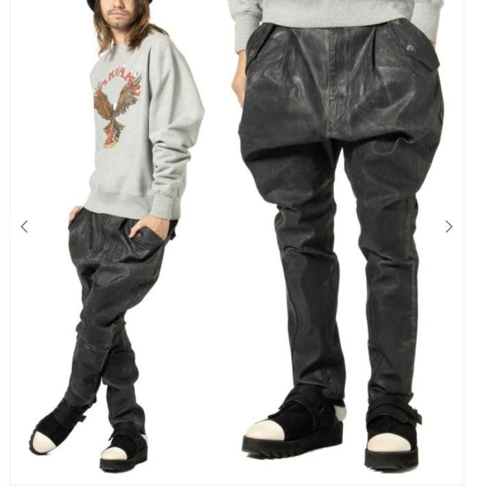 Glamb Simon paraffin wax pants