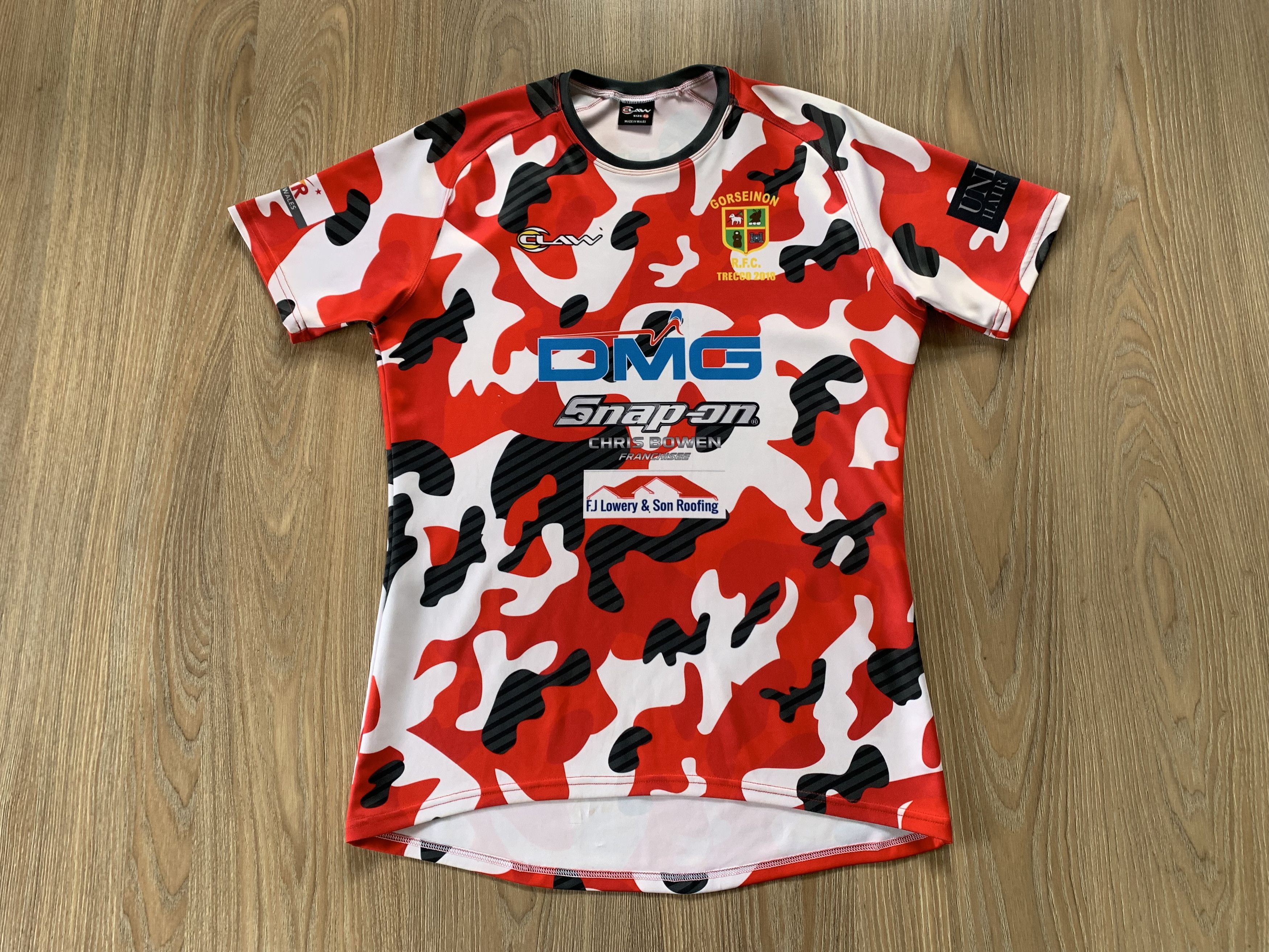 Sports Specialties Claw 40 Gorseinon R.F.C. Rugby Shirt 7 Bazza Size US M / EU 48-50 / 2 - 2 Thumbnail