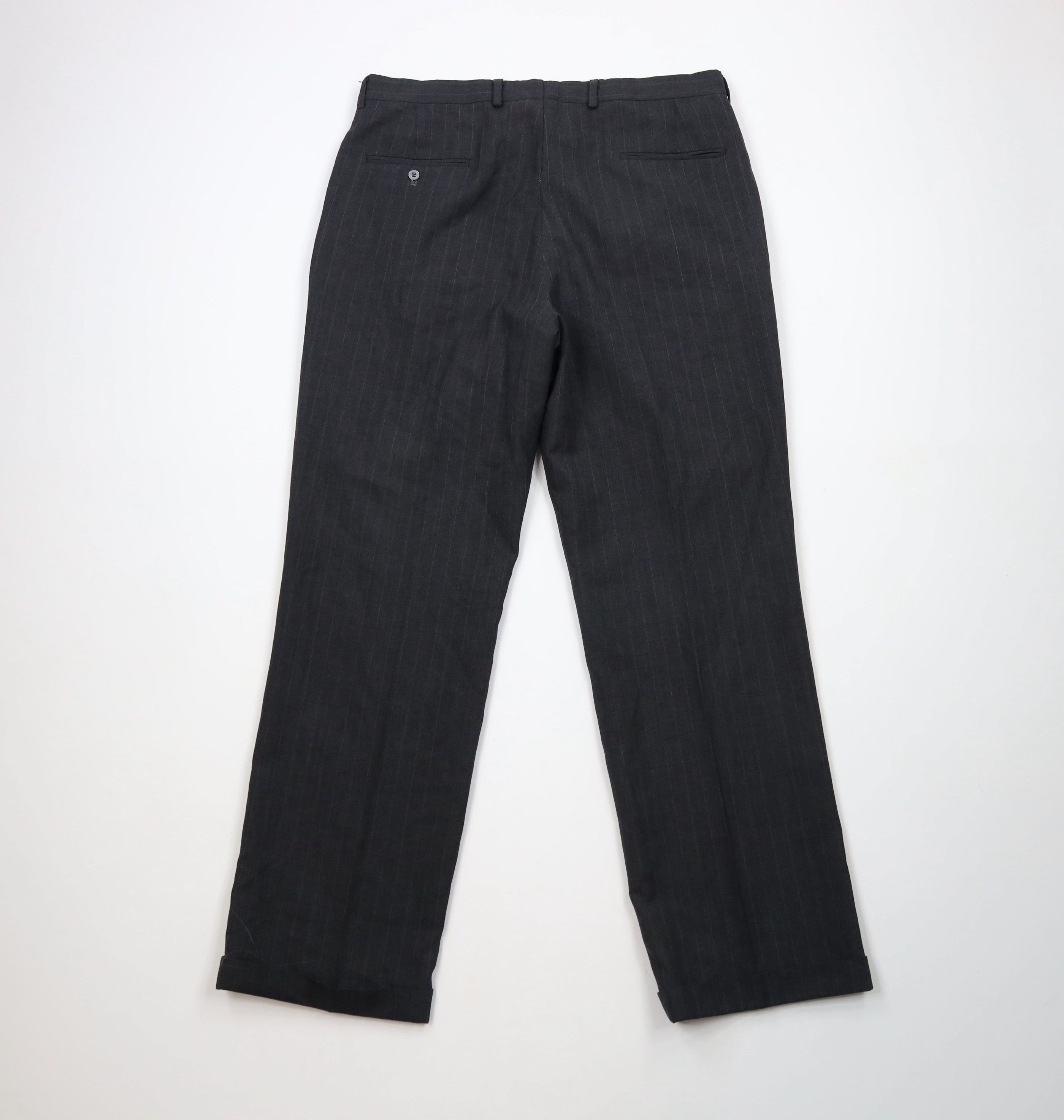 Vintage Vintage 70s Streetwear Pleated Cuffed Wide Leg Chino Pants Size US 36 / EU 52 - 8 Thumbnail