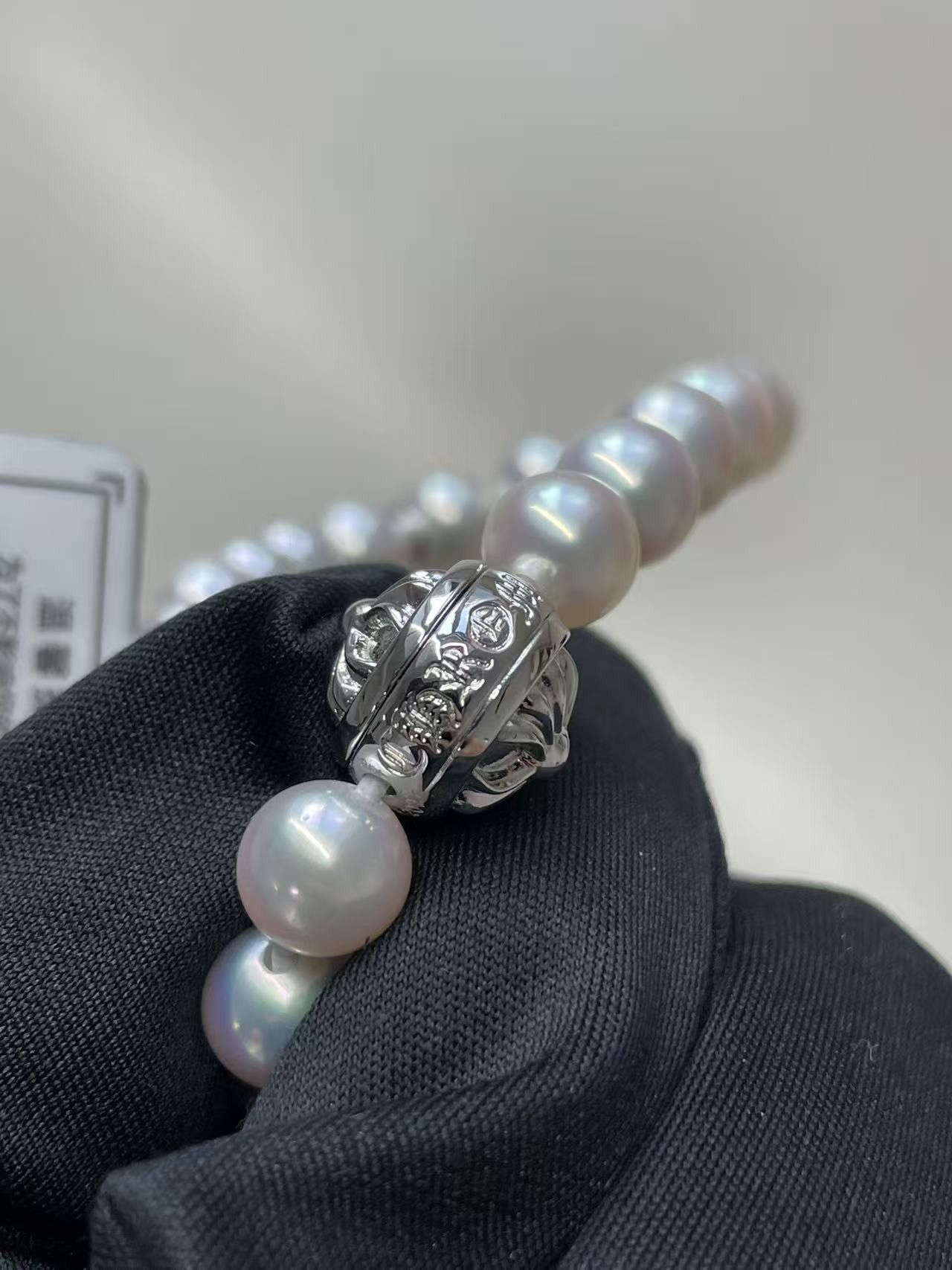 Chrome Hearts Chrome Hearts Mikimoto White Pearl Bracelet Size ONE SIZE - 18 Thumbnail