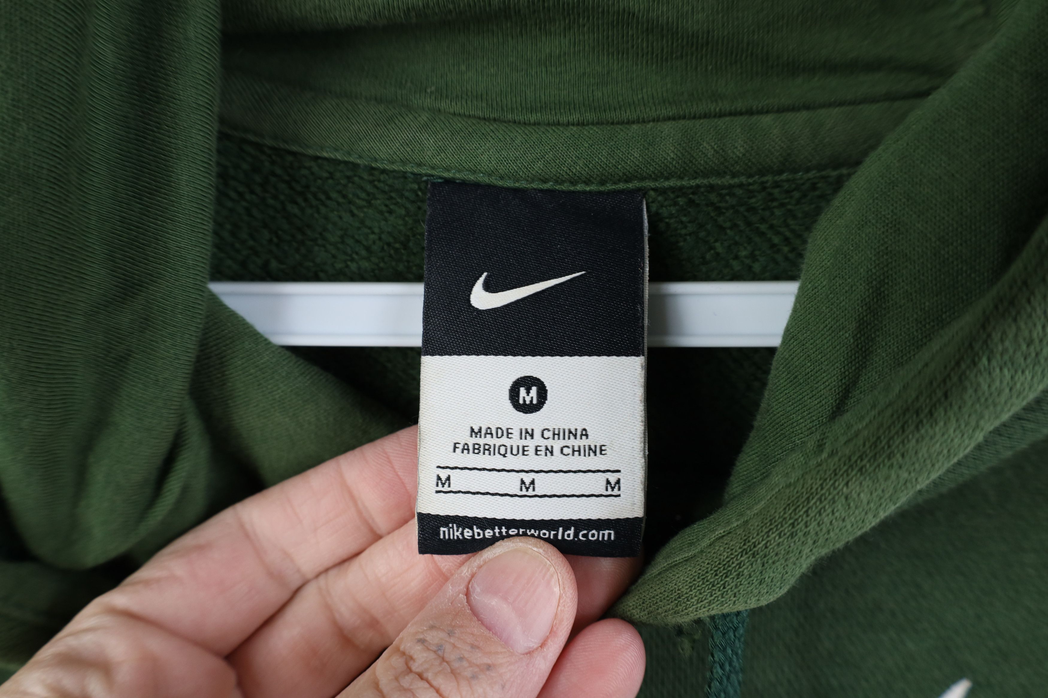 Nike Vintage Nike Swoosh Michigan State University Hoodie Green Size US M / EU 48-50 / 2 - 10 Thumbnail