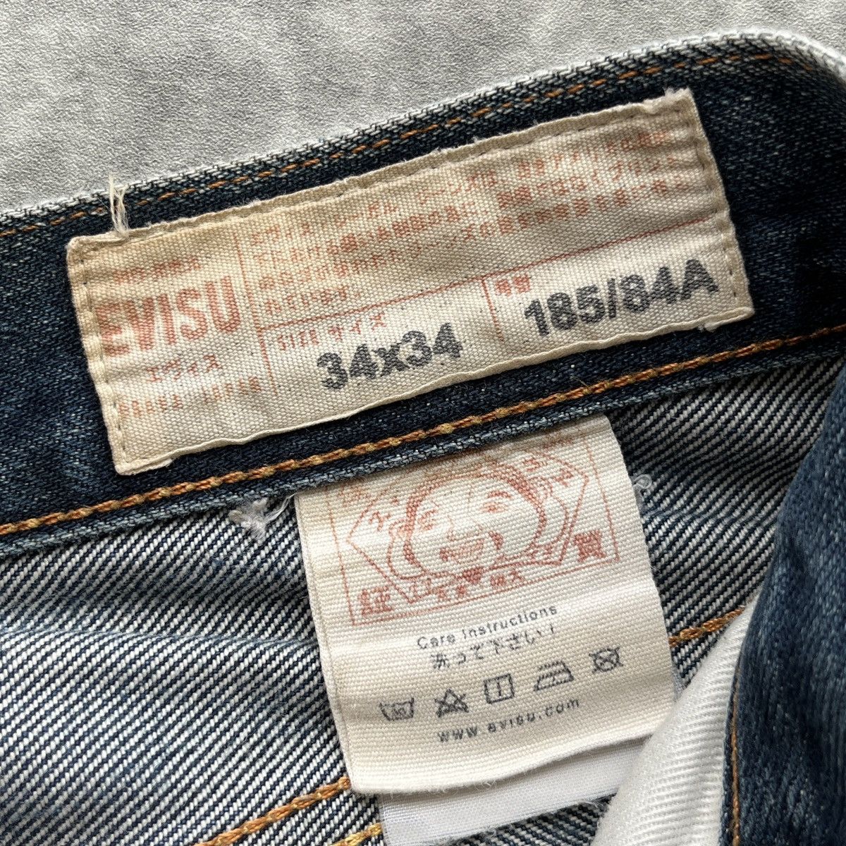 Evisu Evisu No.3 Brush Daicock Washed Selvedge Jeans Size US 33 - 7 Thumbnail