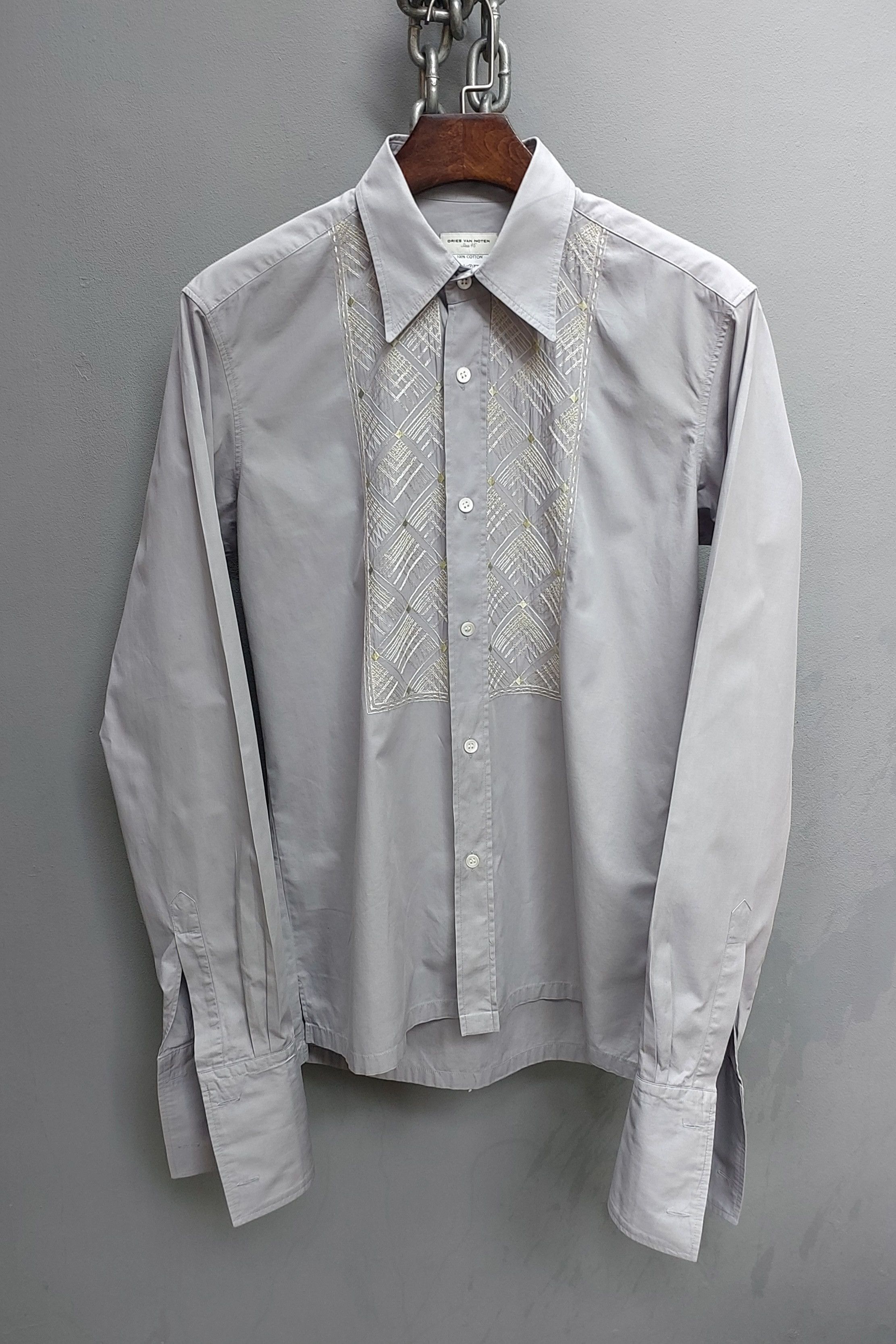 Dries Van Noten Cuff•links Embroidery Button Up