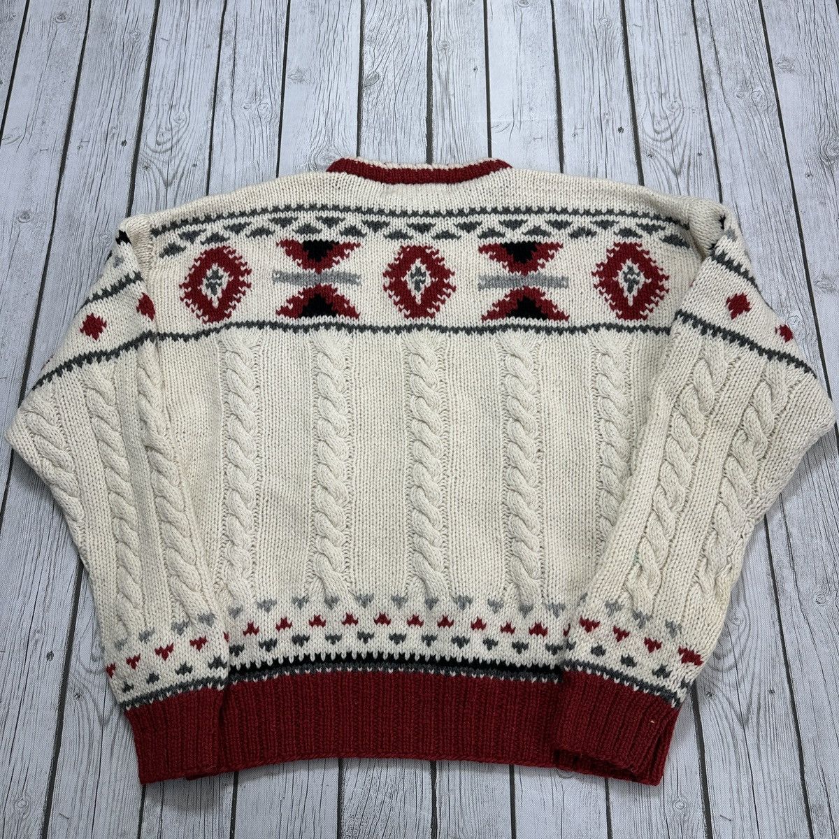 Vintage Vintage Thornton Bay hand knit wool sweater Size US M / EU 48-50 / 2 - 2 Thumbnail