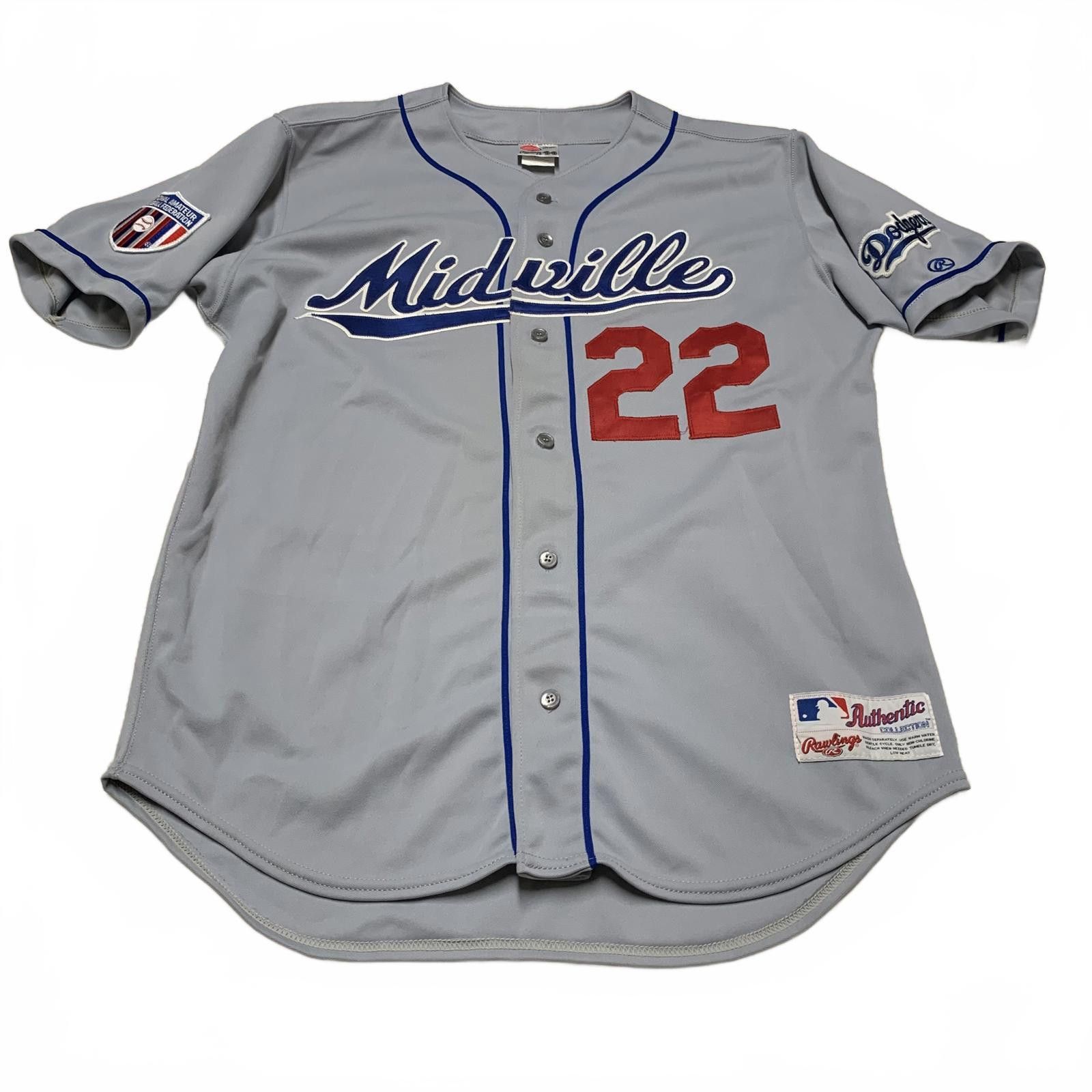 Other VTG Rawlings Midville #22 Dodgers Jersey Sz 44 Gray Size US M / EU 48-50 / 2 - 1 Thumbnail