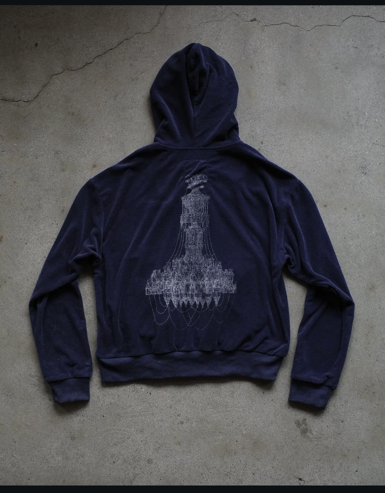 basketcase gallery Basketcase Gallery Velour Chandelier Zip | Grailed