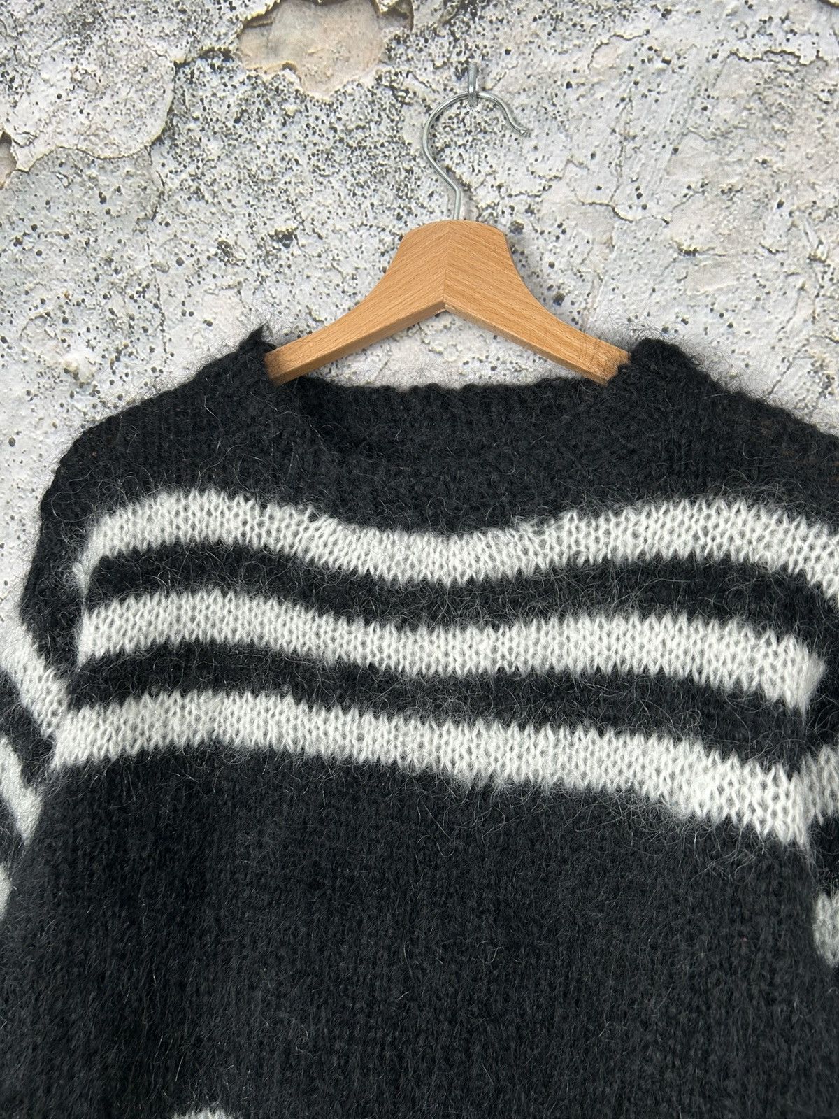 Vintage Vintage Mohair Sweater Stripped Grunge Punk Kurt Cobain 90s Size US M / EU 48-50 / 2 - 3 Thumbnail