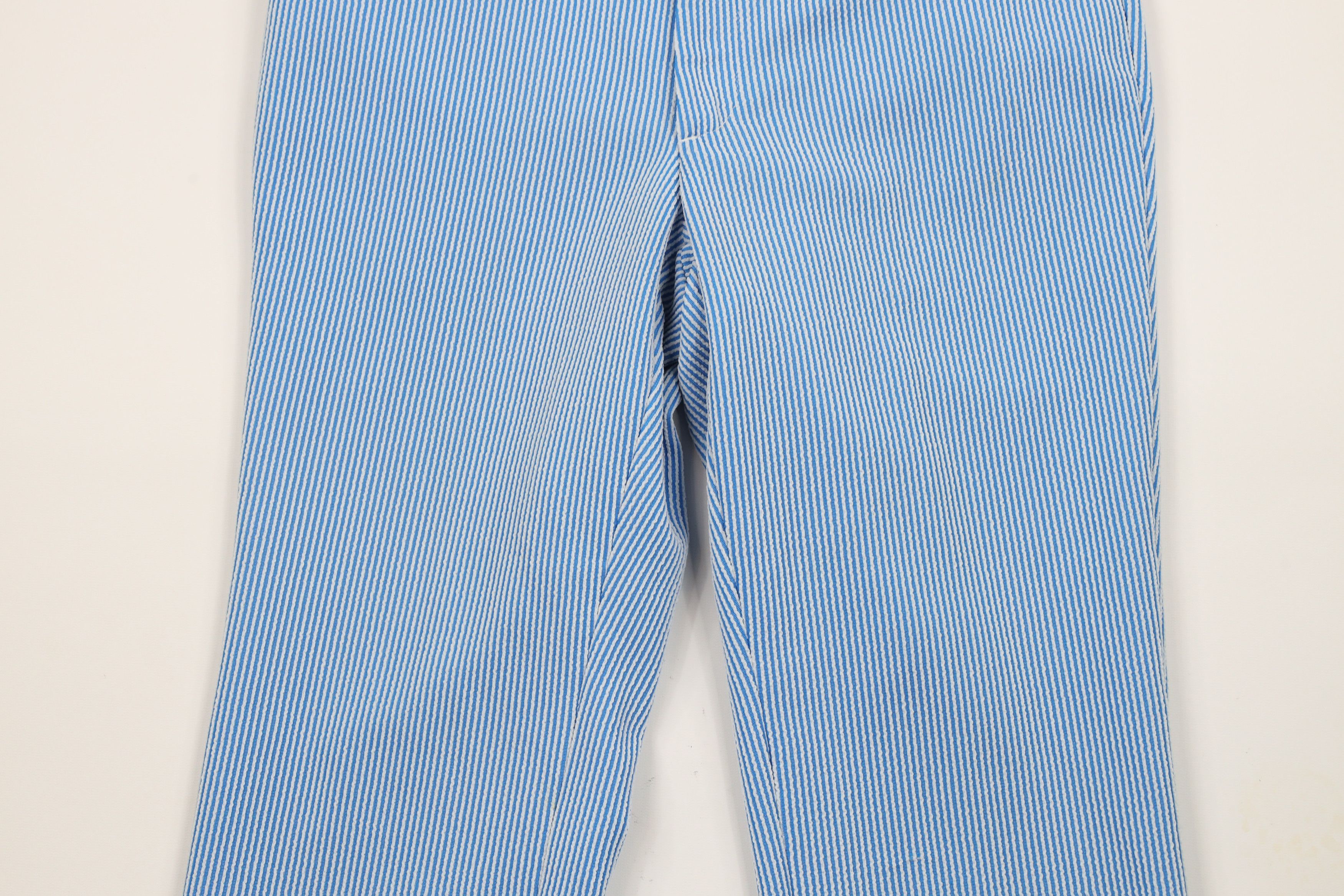 Vintage Vintage 70s Streetwear Knit Bell Bottoms Pants Blue USA Size US 32 / EU 48 - 3 Thumbnail