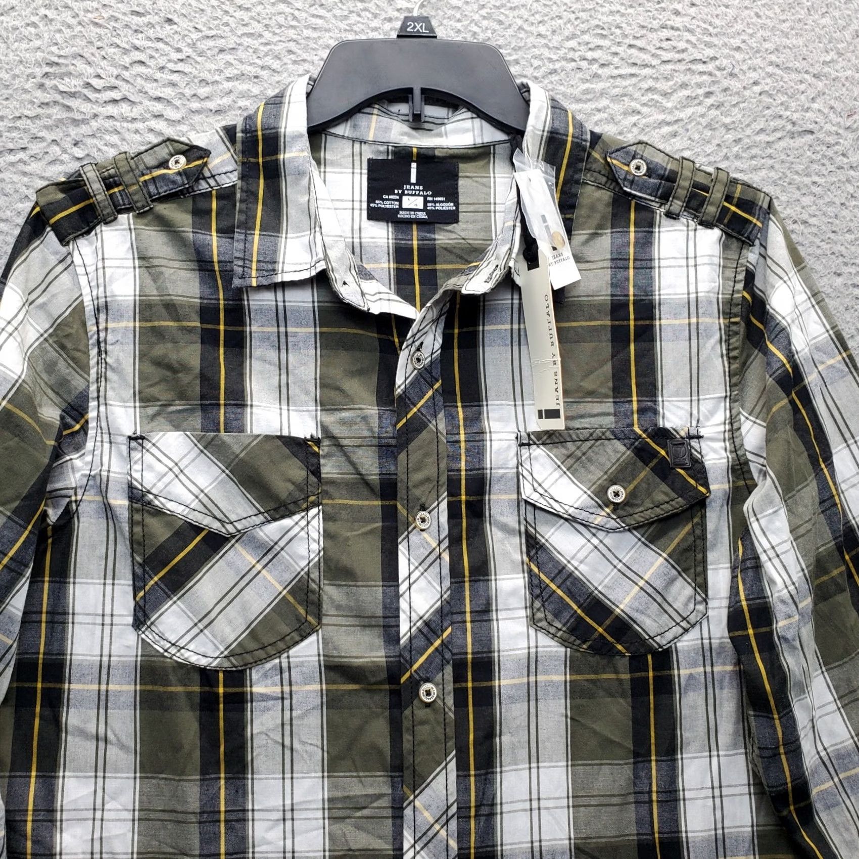 Vintage i jeans by Buffalo Shirt Mens Large Multi Plaid Long Sleeve Collared Button-Up Shirt Size US L / EU 52-54 / 3 - 5 Thumbnail