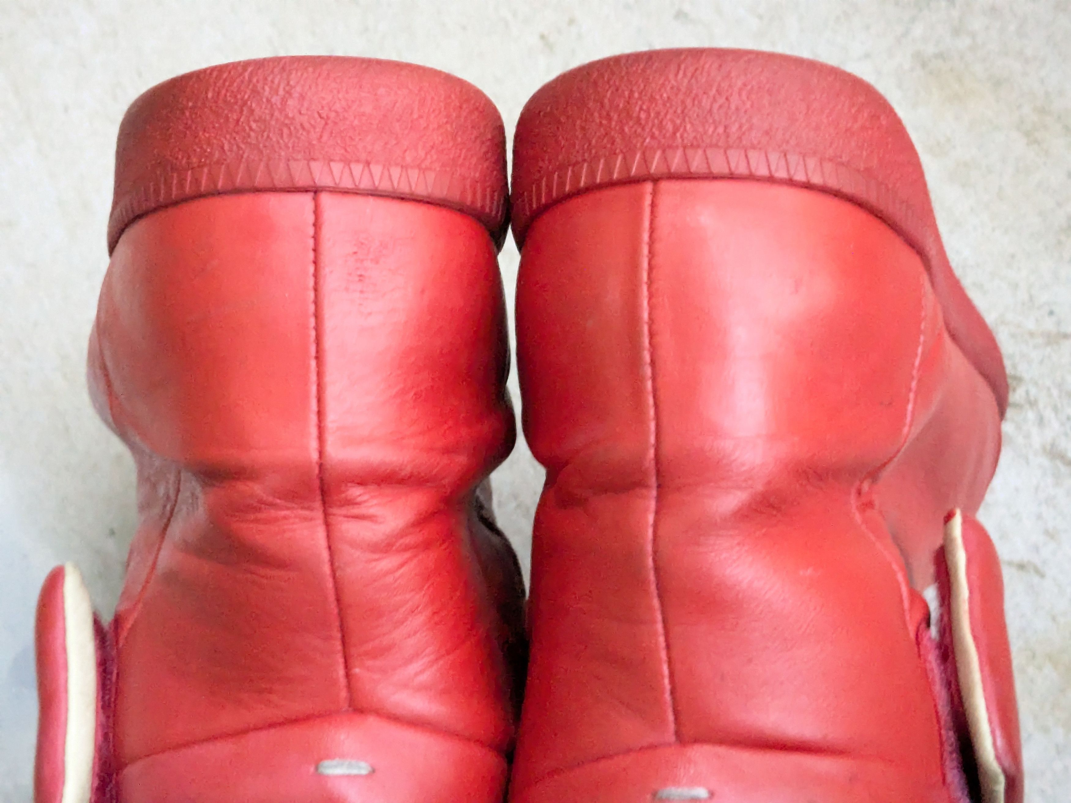 Maison Margiela Maison Margiela Future Red 11 44 Leather High Tops Size US 11 / EU 44 - 13 Thumbnail