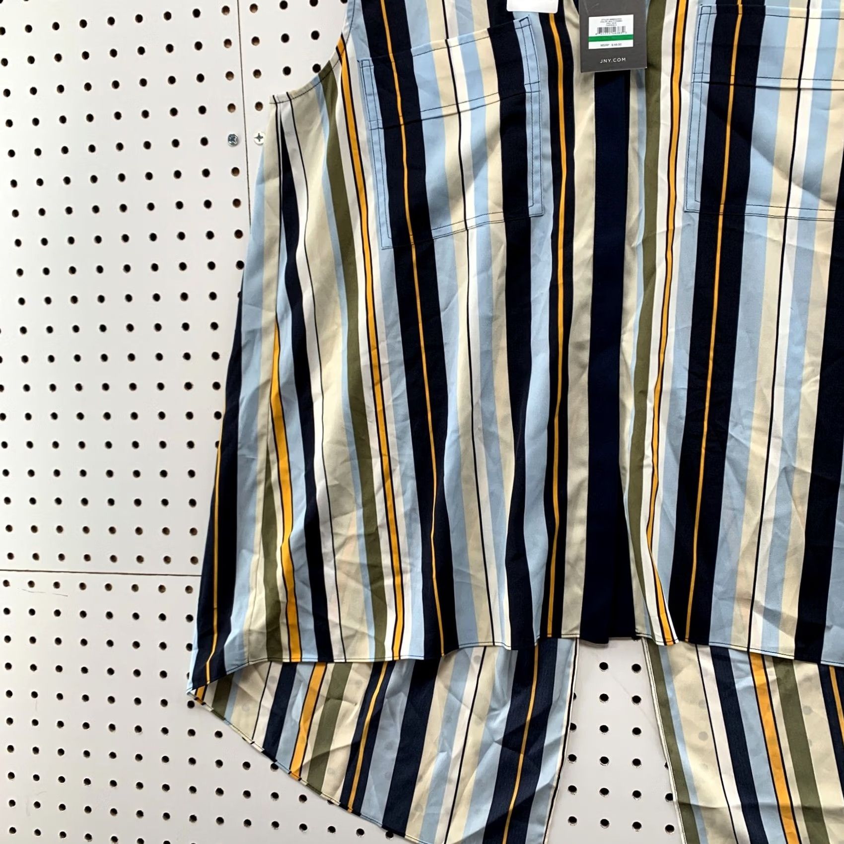 Jones New York Jones New York Sleeveless Blouse Womens Large Striped Open Back NWT 21.5X25 Size L / US 10 / IT 46 - 3 Thumbnail
