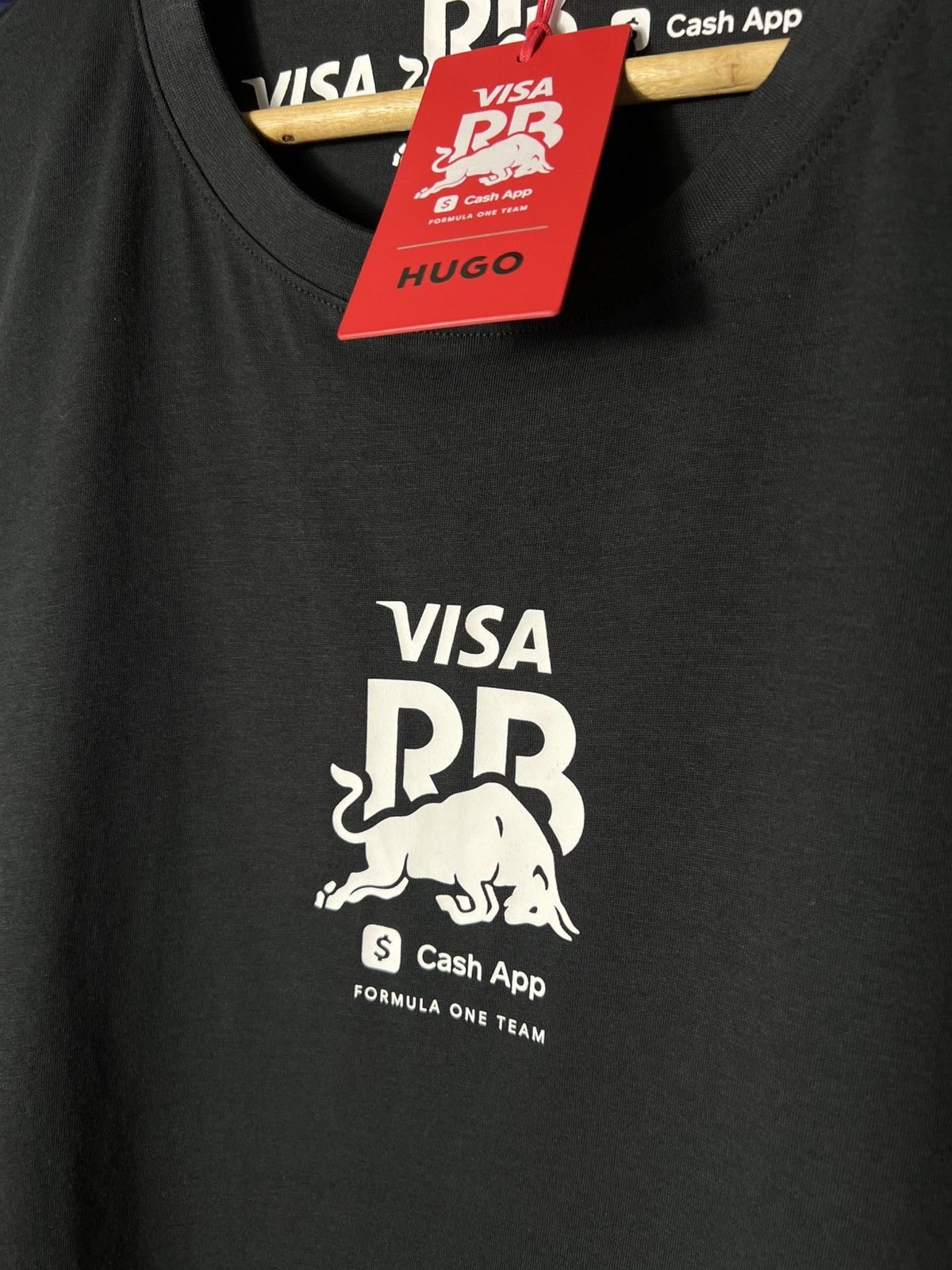 Hugo HUGO Red Bull Racing F1 T-Shirt Visa Cash App Black Y2K Size US XXL / EU 58 / 5 - 7 Thumbnail