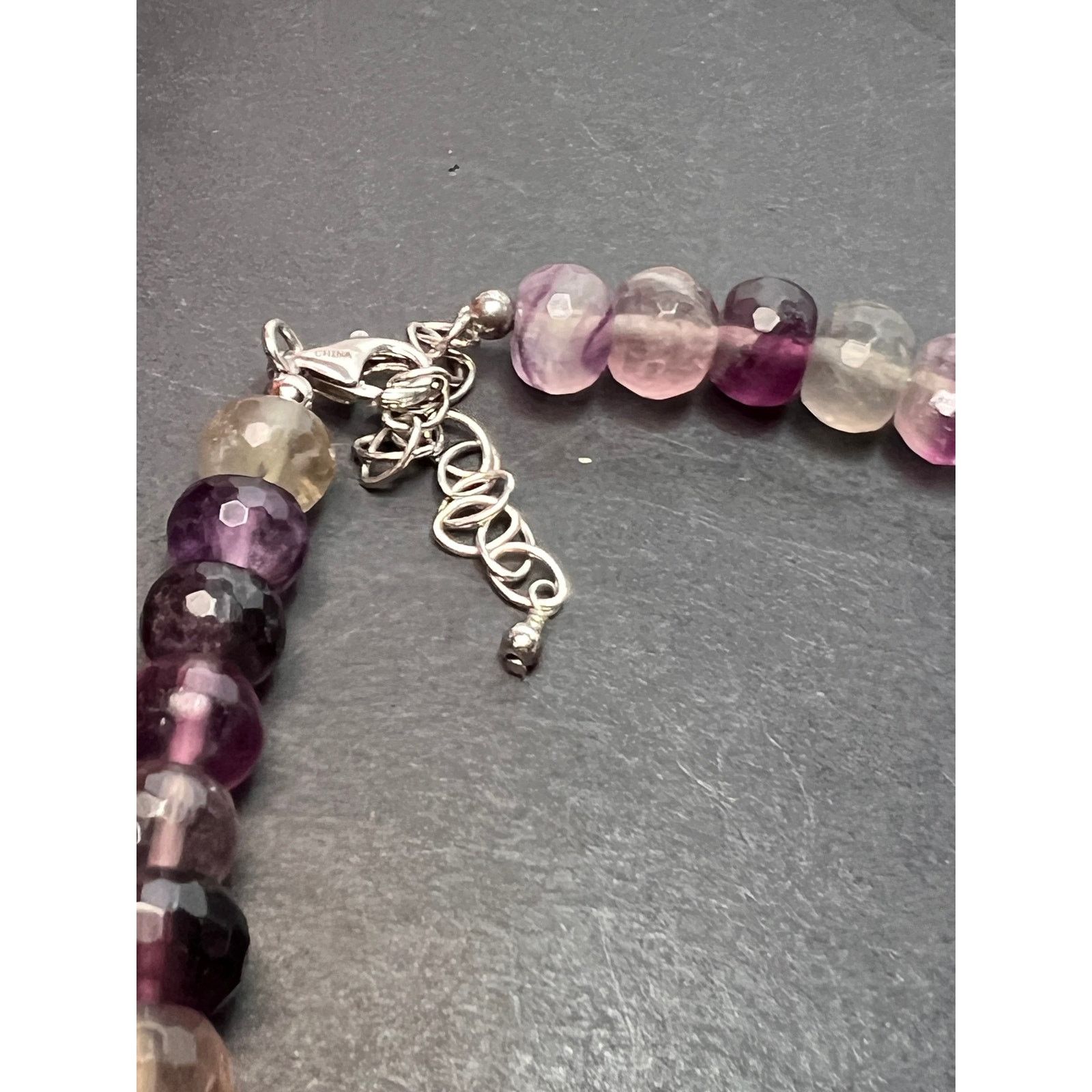 Other Fluorite faceted beaded statement necklace with 925 clasp Size ONE SIZE - 11 Thumbnail