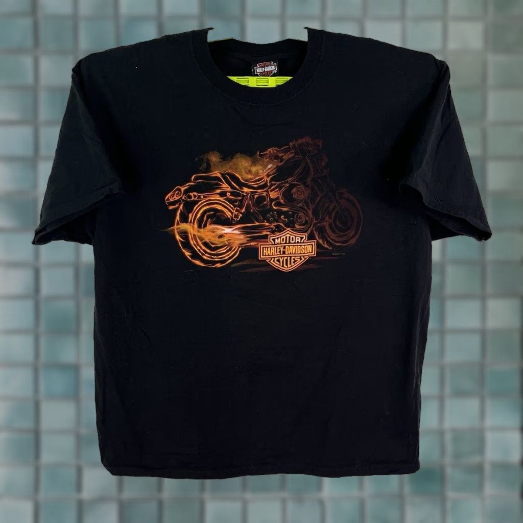Harley Davidson Harley-Davidson Jackson Mississippi T-Shirt XL Black Graphic Print Biker Mens Size US XL / EU 56 / 4 - 1 Thumbnail