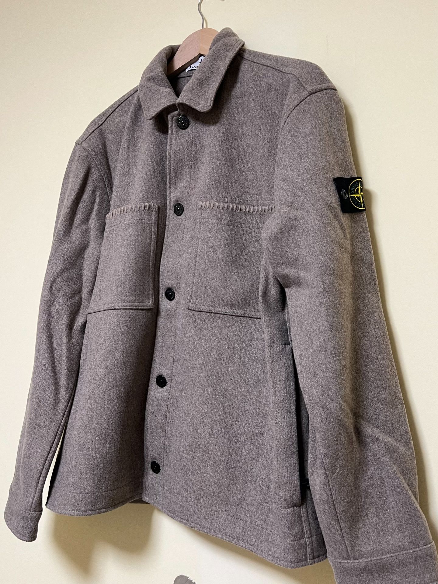 Stone Island Stone Island FW23 Felt Overcoat Size US L / EU 52-54 / 3 - 1 Thumbnail