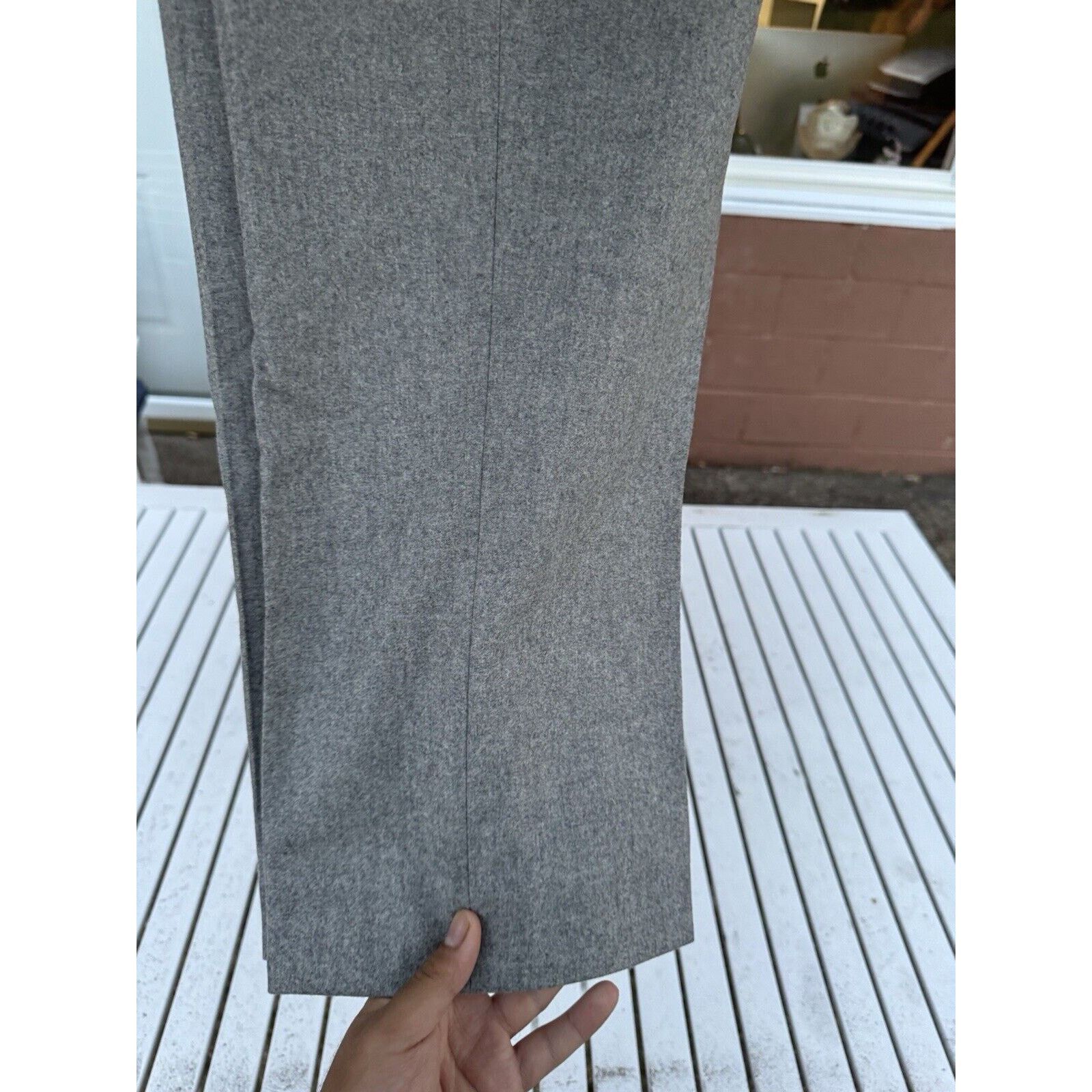 Loro Piana Loro Piana Trousers Wool Flannel Tweed Gray 58/28 Ins Pants Size US 42 / EU 58 - 6 Thumbnail