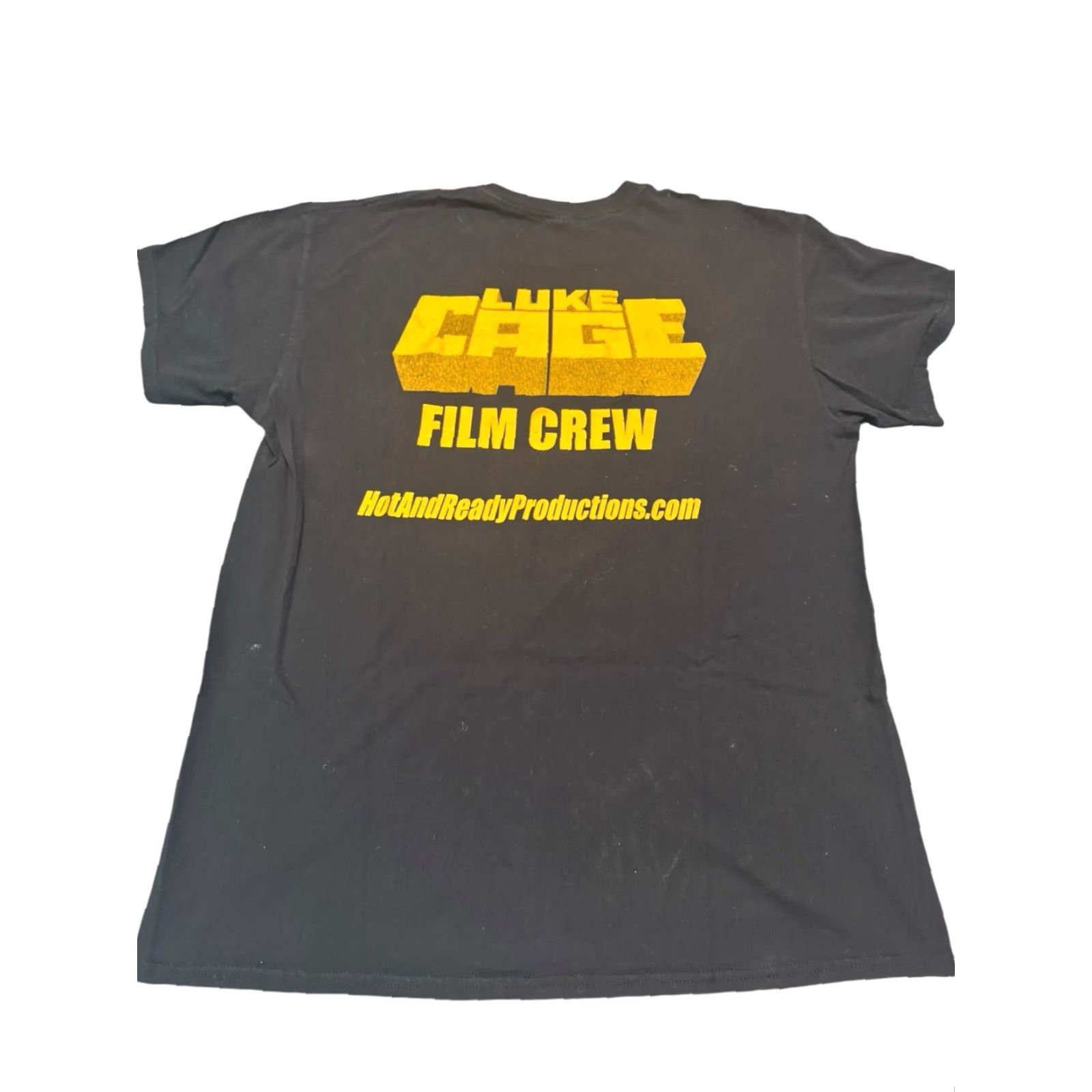 Gildan **RARE LUKES CAGE FILM CREW SHIRT SIZE LARGE BLACK GILDAN** User: **RARE LUKE CAGE FILM CREW SHIRT SIZE LARGE BLACK GILDAN** Size US L / EU 52-54 / 3 - 7 Thumbnail