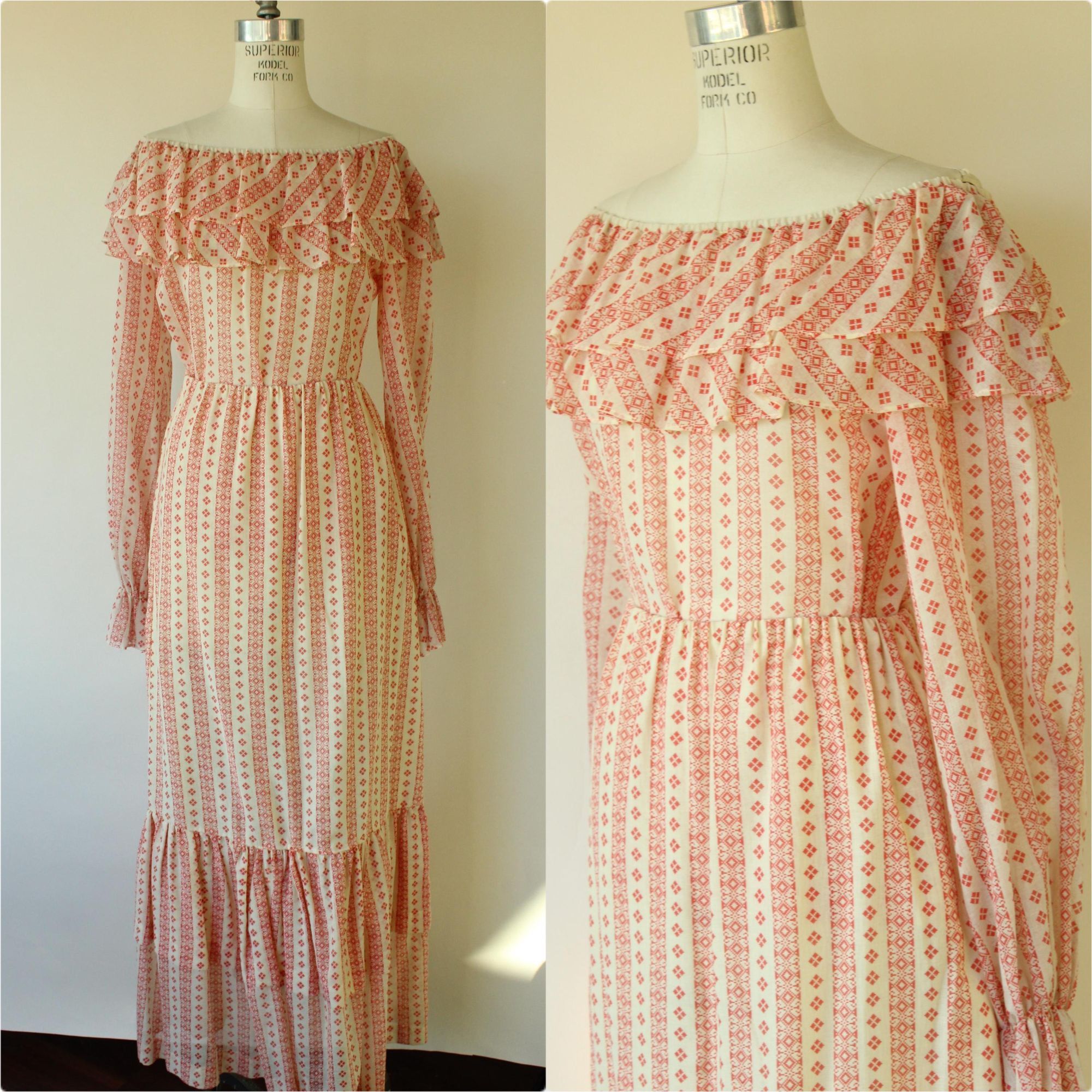 Neiman Marcus Vintage 1960s 1970s Skirt and Blouse, Neiman-Marcus Orange a Size L / US 10 / IT 46 - 1 Thumbnail