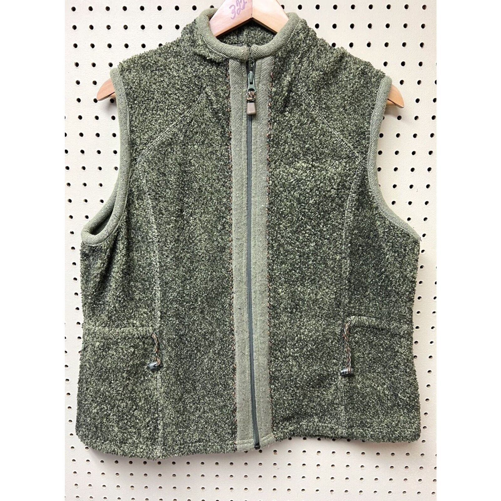 Vintage Woolrich Vest Women Full Zip L Woolrich Green Marled Olive Heather Vest L Women Accessories? Size L / US 10 / IT 46 - 2 Thumbnail