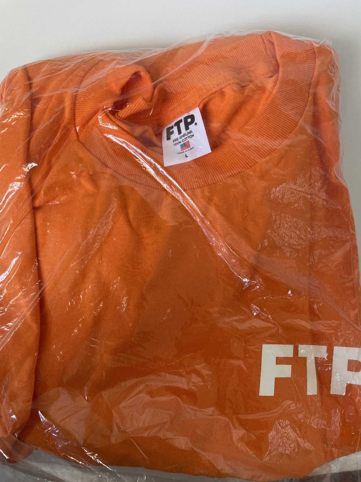 Fuck The Population ORANGE FTP LONG SLEEVE LOGO TEE LARGE Size US L / EU 52-54 / 3 - 3 Thumbnail