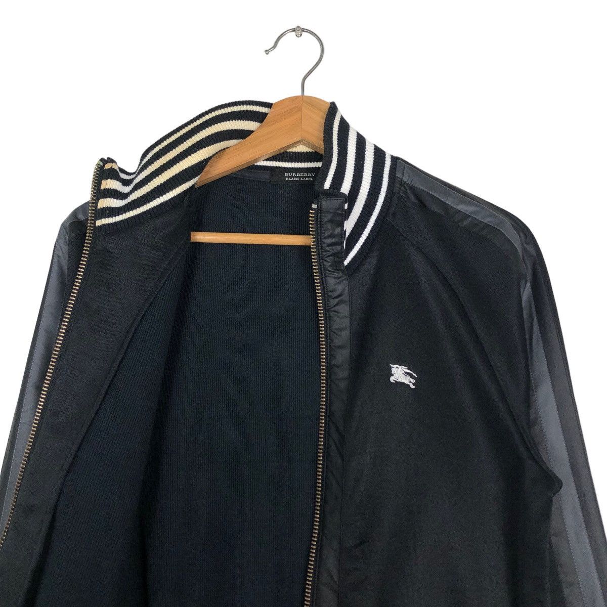 Burberry 🔥Vintage Burberry Black Label Zipper Jacket Biker Size US M / EU 48-50 / 2 - 12 Thumbnail