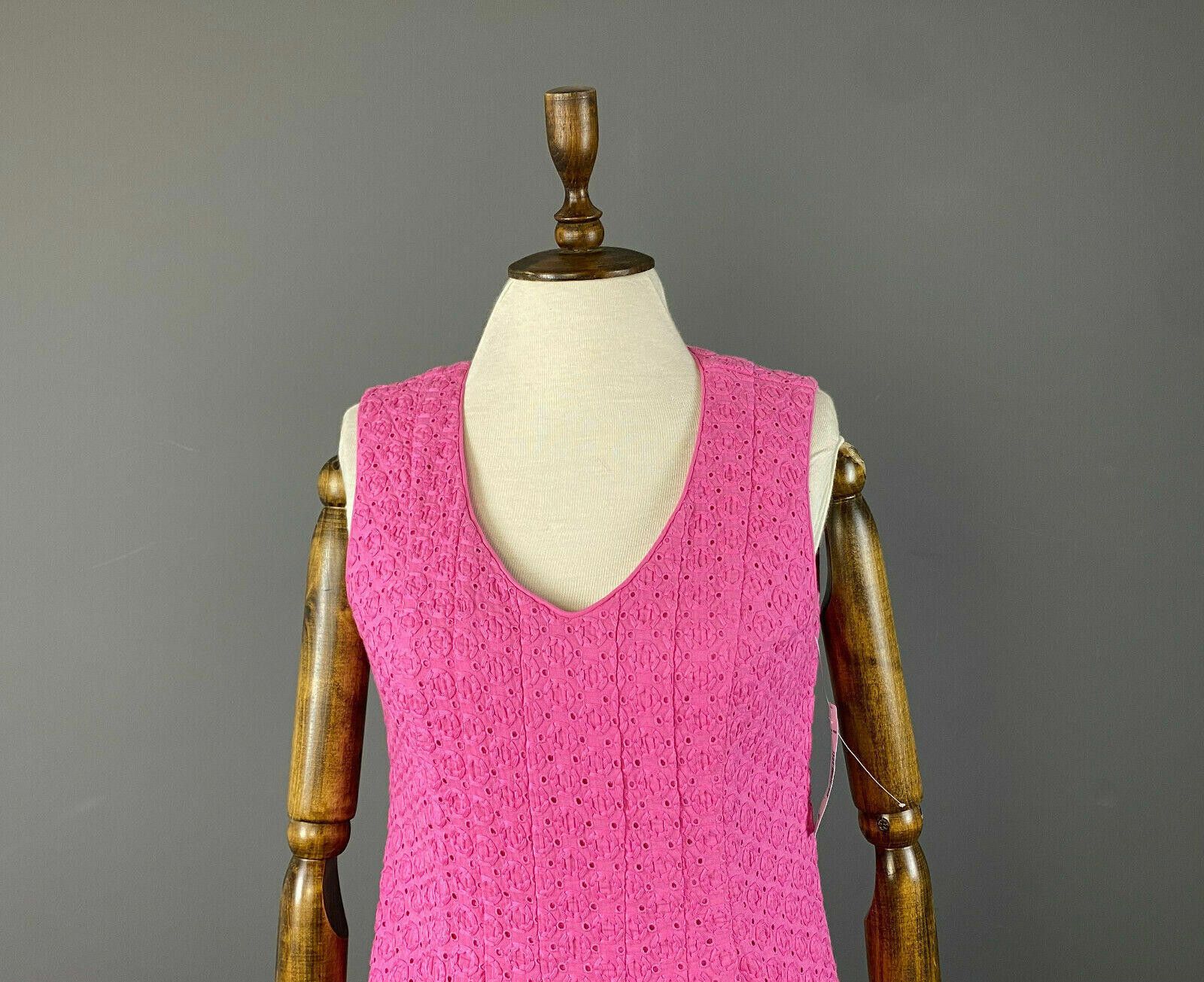 Pendleton Ladies Pendleton Pink Cotton Long Lace Dress Size 6 Size M / US 6-8 / IT 42-44 - 2 Thumbnail