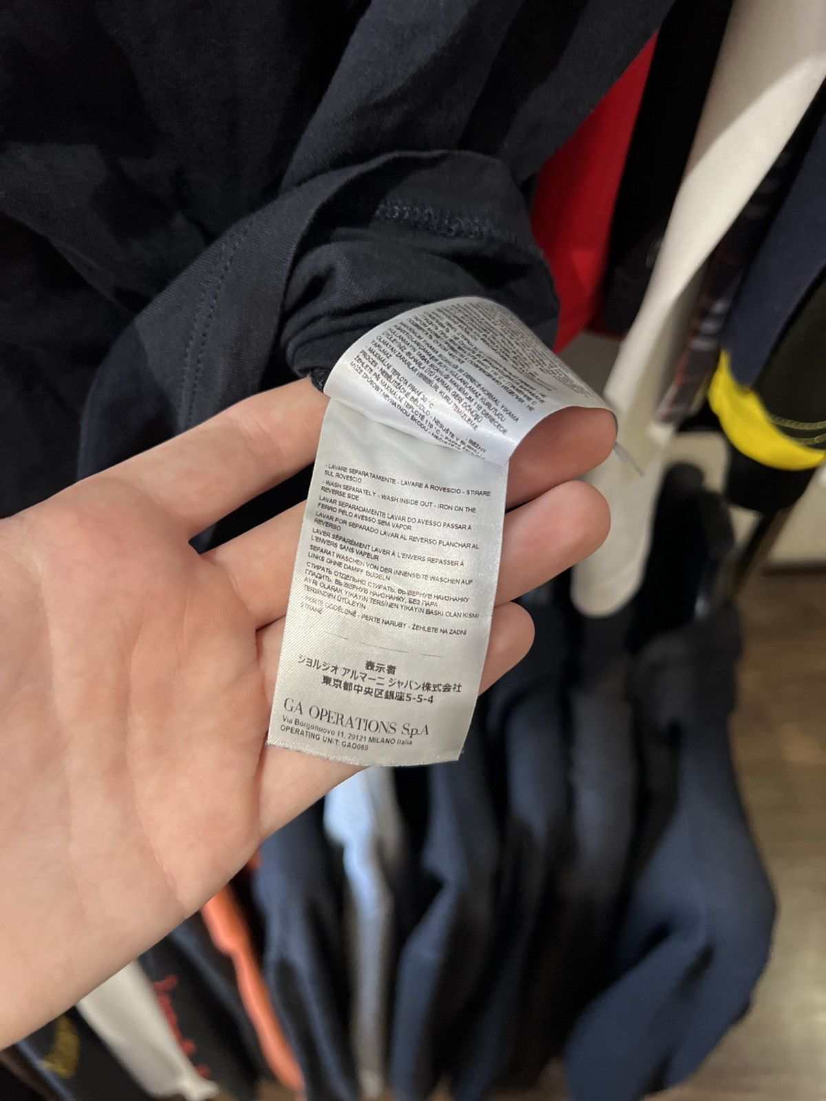 Armani Exchange EMPORIO ARMANY EXCHANGE SMALL LOGO T SHIRT CERTILOGO AOP Size US L / EU 52-54 / 3 - 7 Thumbnail