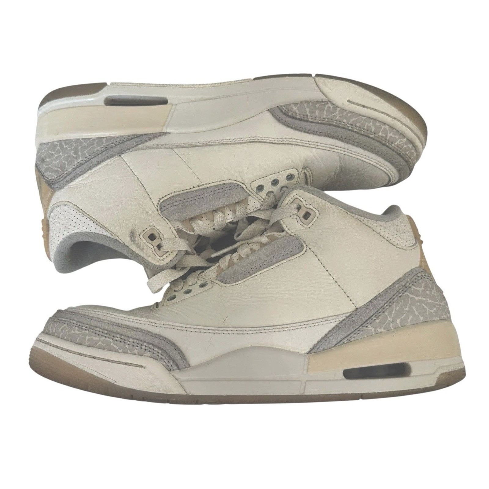 Nike NIKE AIR JORDAN 3 Retro Craft Ivory Shoes LIMITED EDITION Size US 8.5 / EU 41-42 - 12 Thumbnail