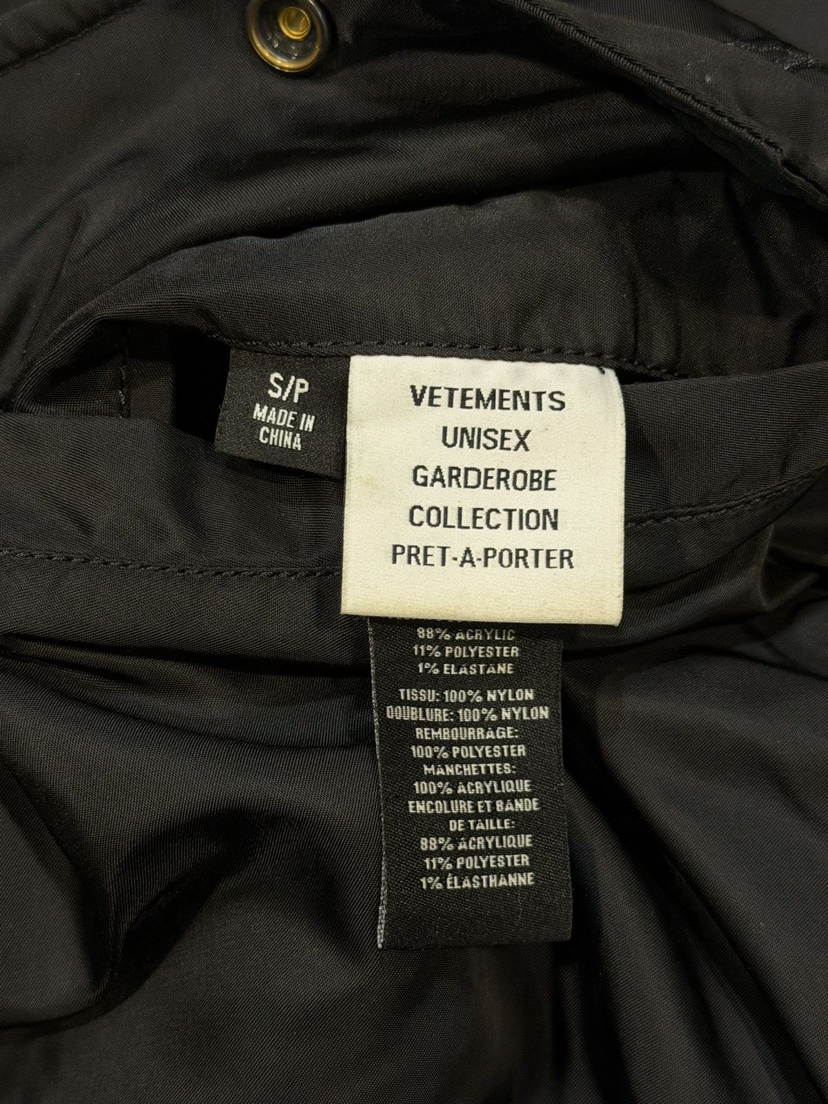 Vetements VTM Blackout Racing Bomber Jacket S Size US XL / EU 56 / 4 - 9 Thumbnail