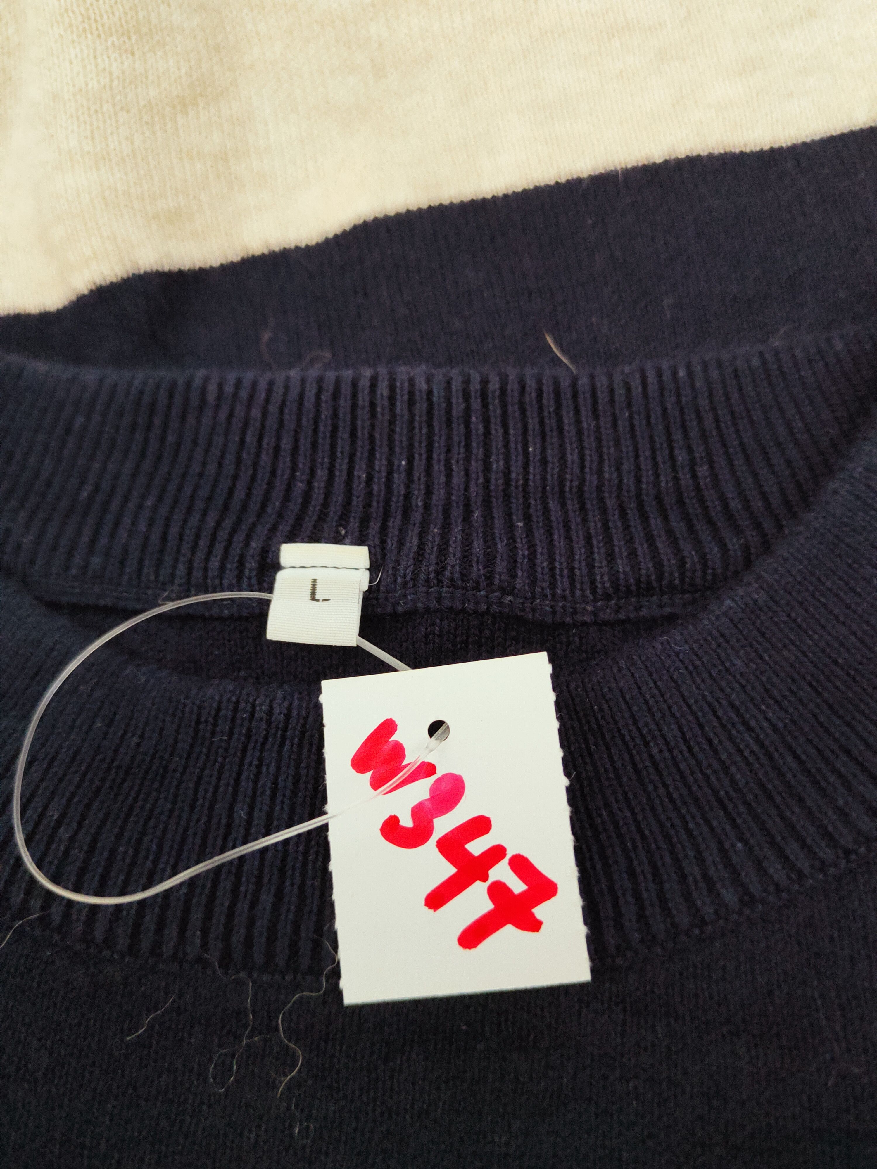 Homespun Knitwear Japane stripe Navy Knitwear sweatshirt #W347 Size L / US 10 / IT 46 - 11 Thumbnail