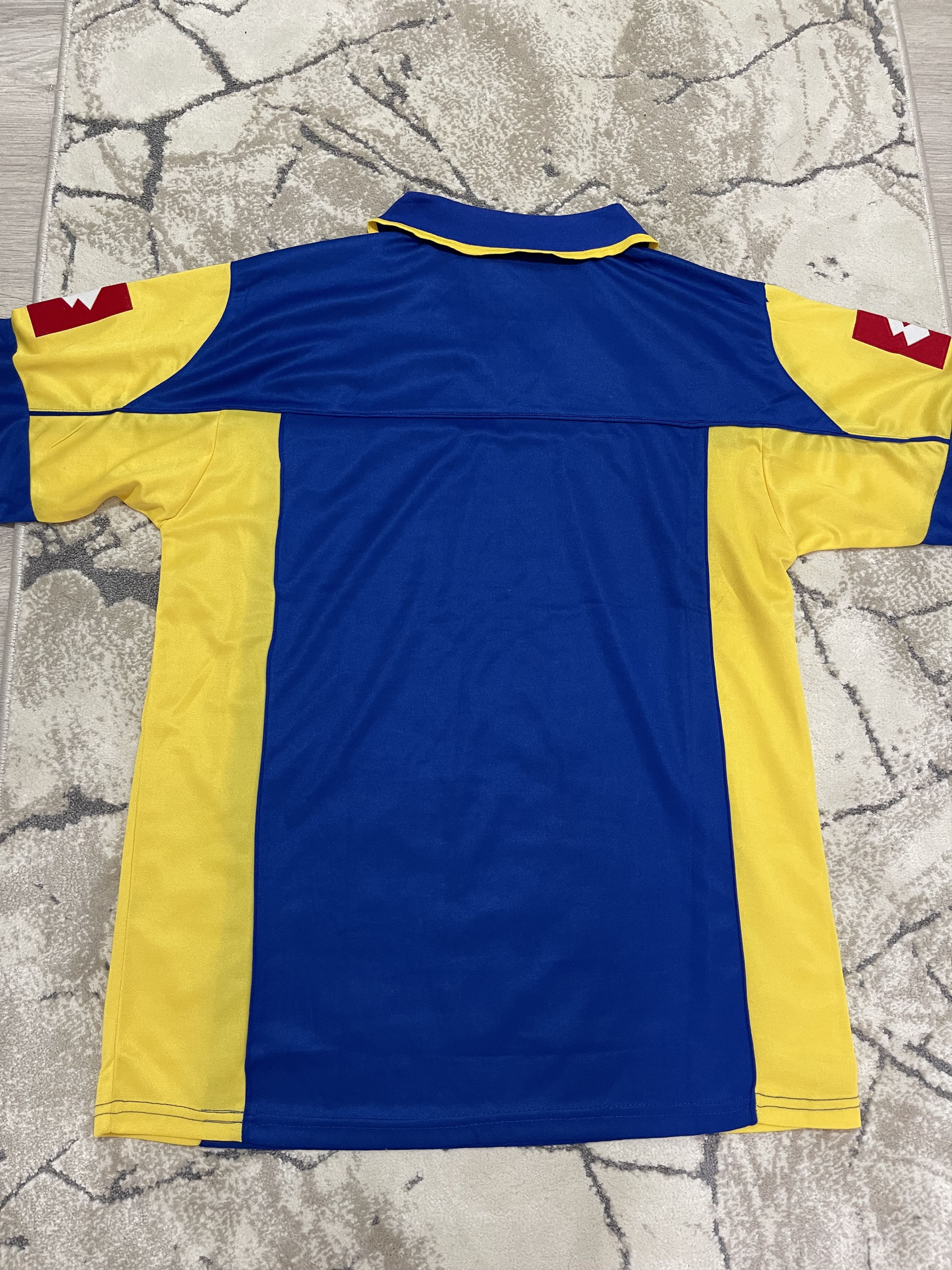 Lotto Sport Vintage Lotto Ukraine Jersey M 2004–06 Blue Yellow Size US M / EU 48-50 / 2 - 2 Thumbnail
