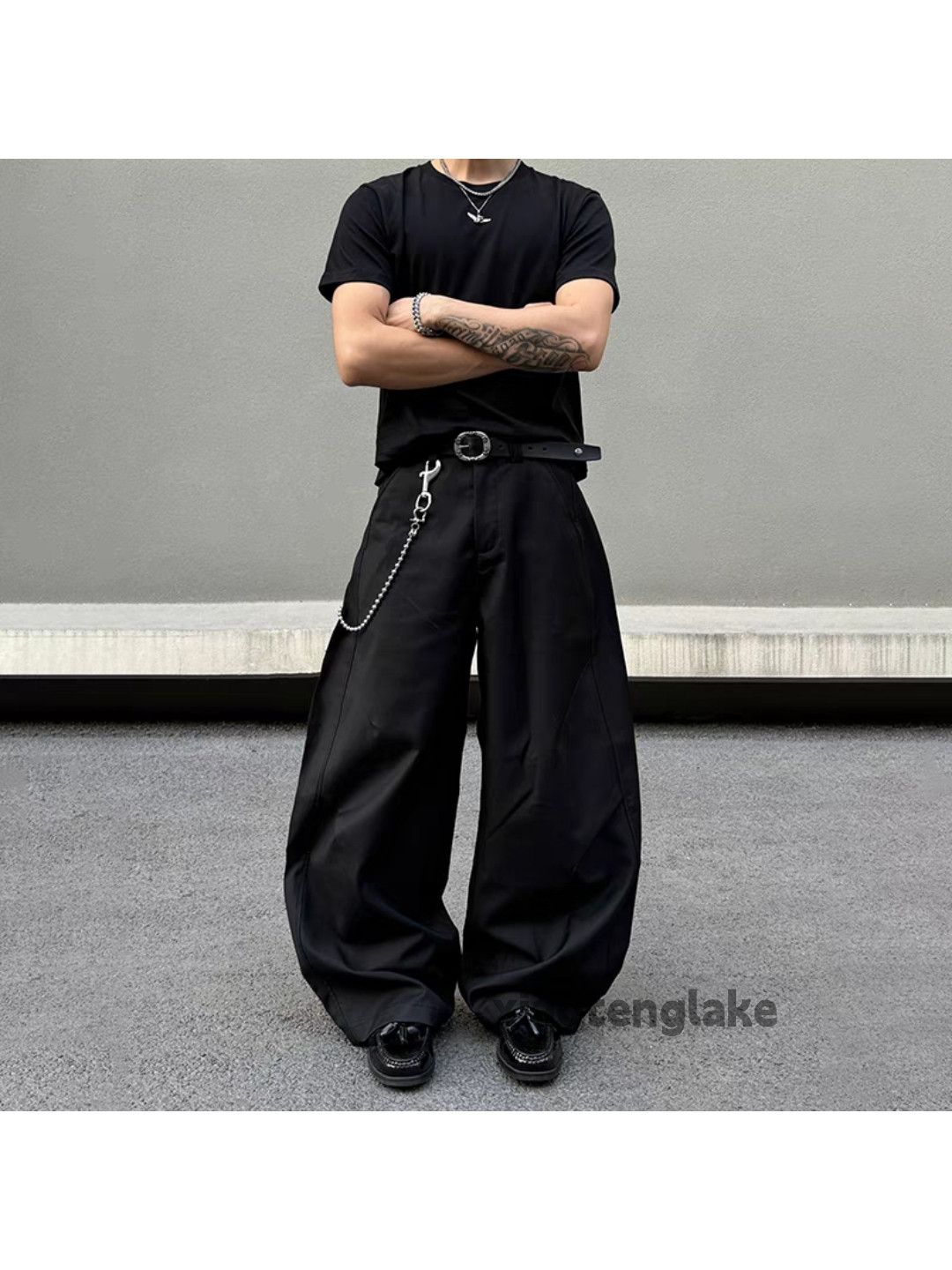 Designer × Japanese Brand × Vintage Urban utility skate hiphop pleated patchwork pants Size US 32 / EU 48 - 1 Thumbnail