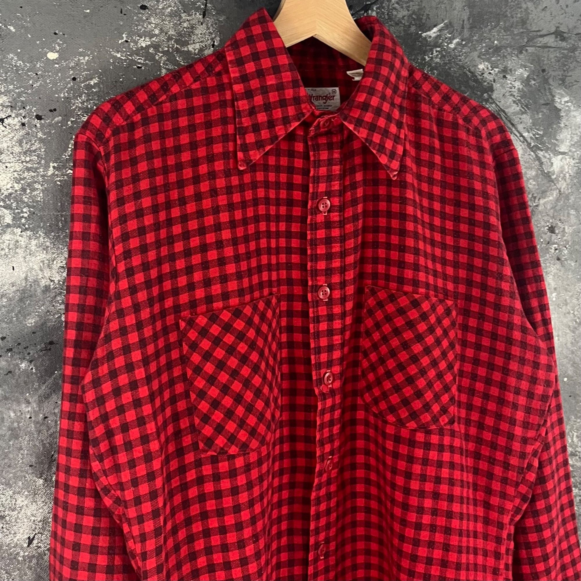 Vintage × Wrangler Vintage 80’s Wrangler button shirt Size US M / EU 48-50 / 2 - 2 Thumbnail