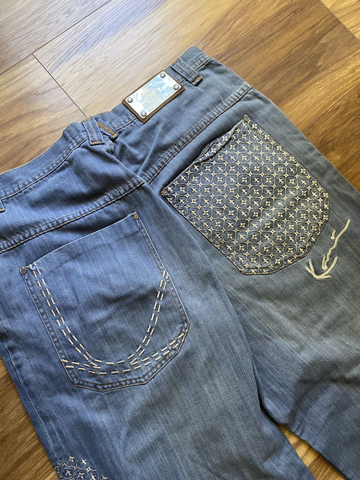Fubu × Karl Kani × Vintage Karl Kani Vintage Baggy Pants,Sk8,Baggy Fit,Rap Size US 38 / EU 54 - 3 Thumbnail