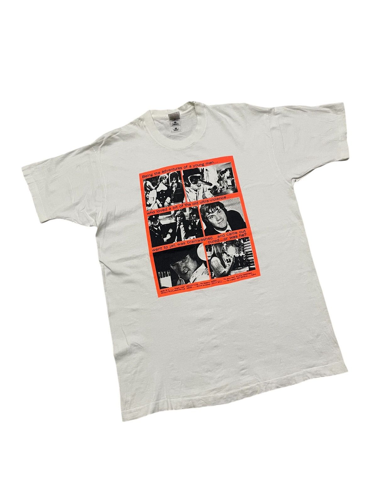 Vintage Vintage 90s A CLOCKWORK ORANGE by Stanley Kubrick T-shirt Size US XL / EU 56 / 4 - 8 Thumbnail